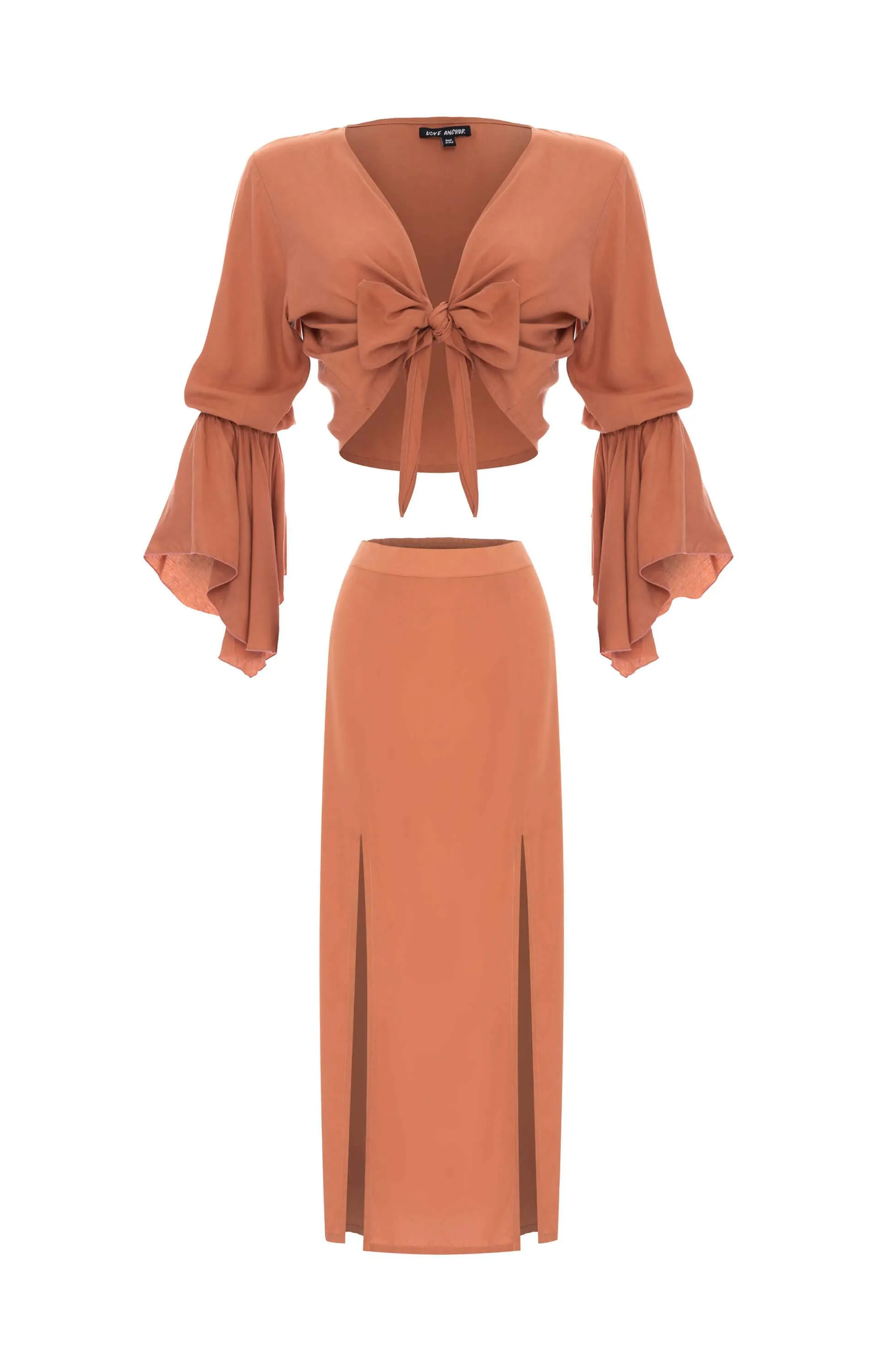 Set Cropped Gypsy-Tulip Maxi Skirt, Plain sold by Love Anchor product image thumbnail 4