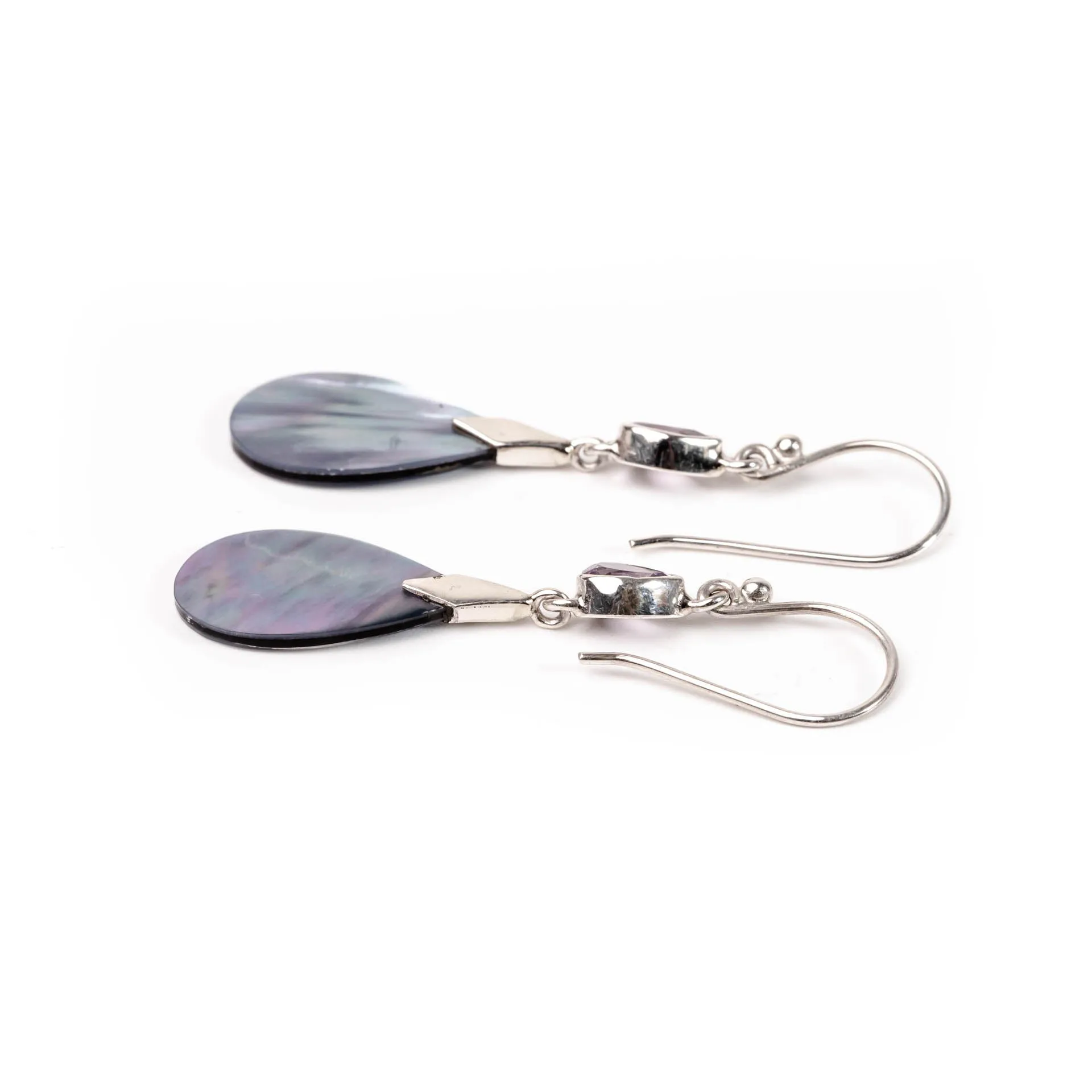 Earring Amethyst Purple Shell sold by Love Anchor product image thumbnail 2