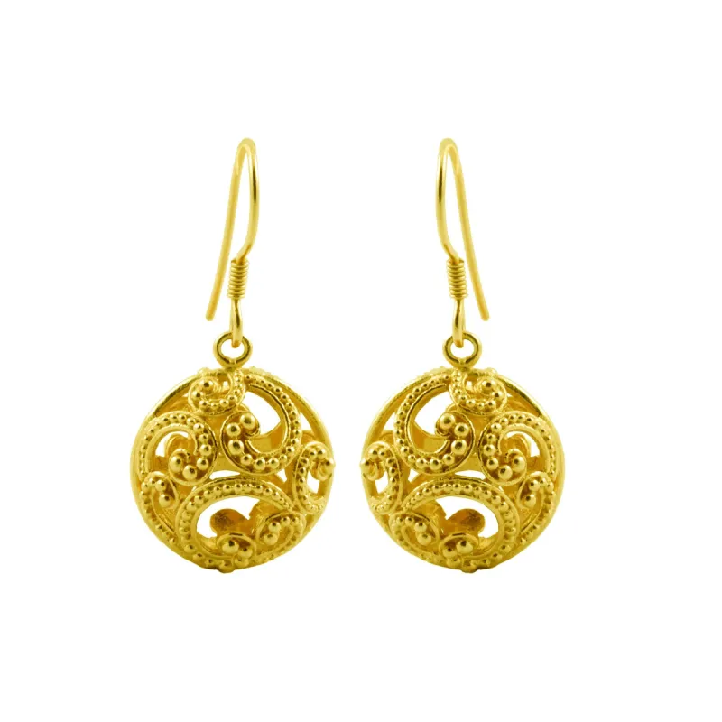 Ombak Segara Small Ball Dangling Gold sold by Love Anchor