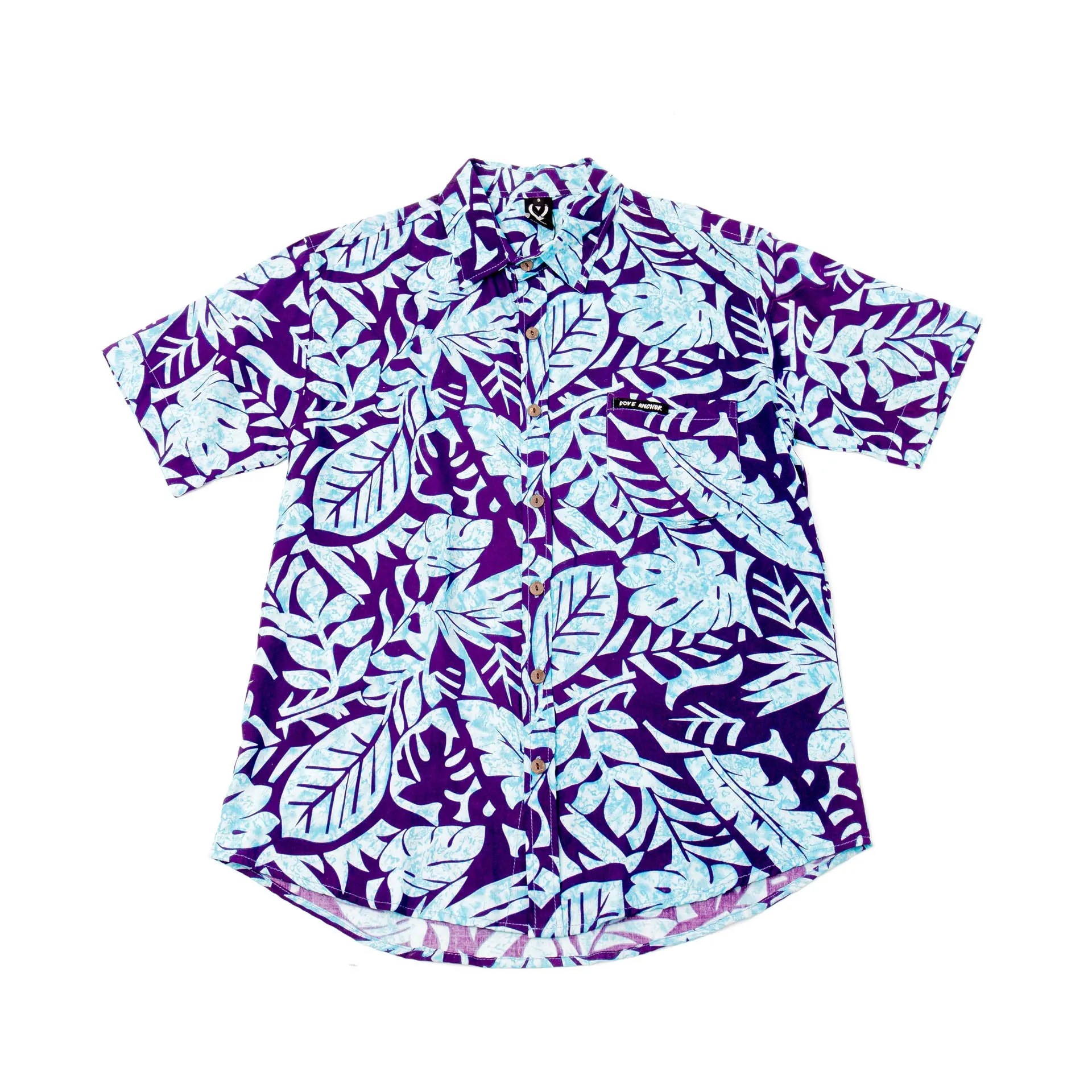 Mans Shirt Tropical 258 Purple sold by Love Anchor