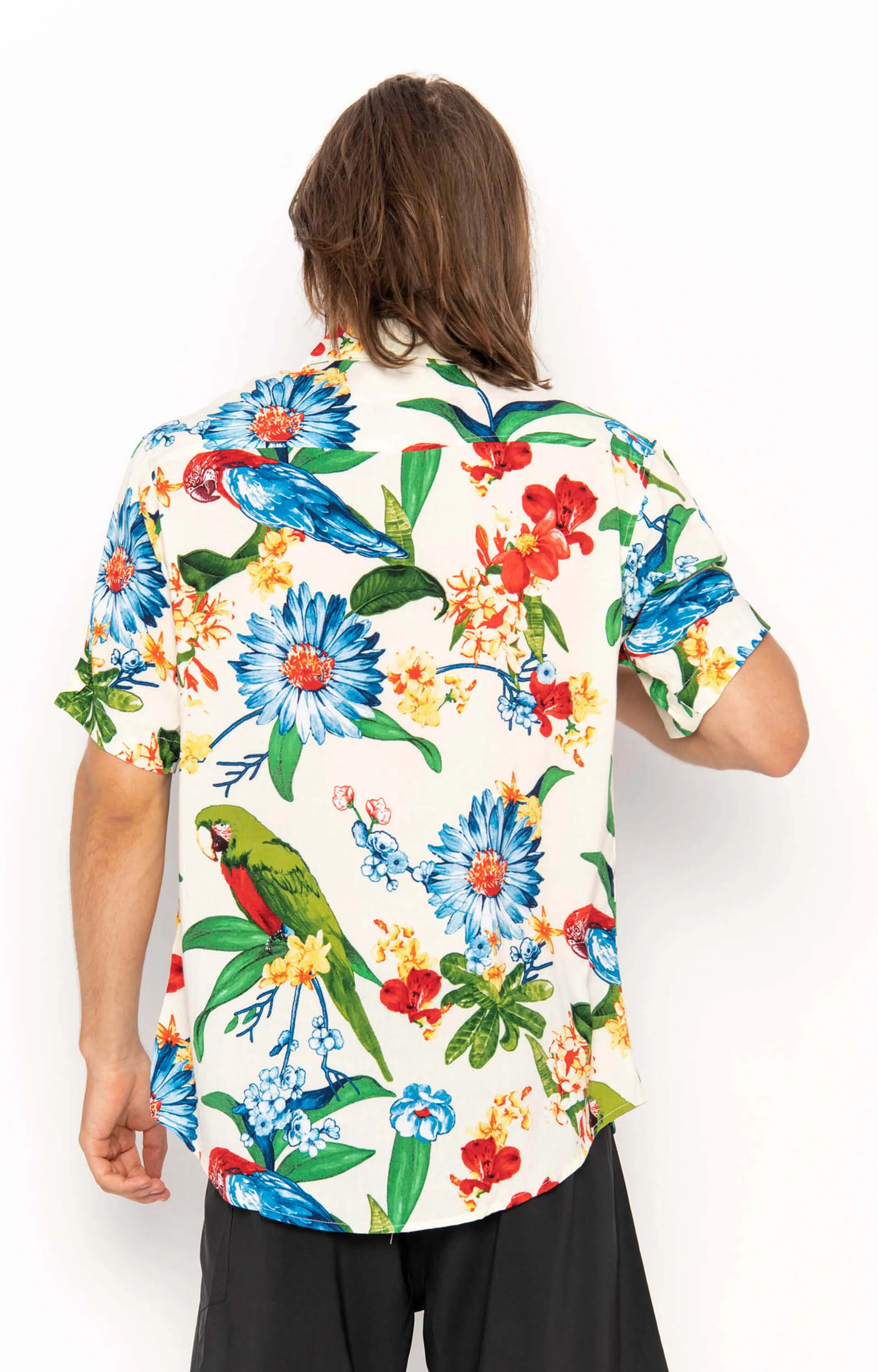 Men's Tropical Macaw White, Shirt sold by Love Anchor product image thumbnail 3
