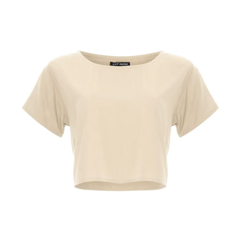 Cropped Basic, Plain, Tee Shirt Top sold by Love Anchor