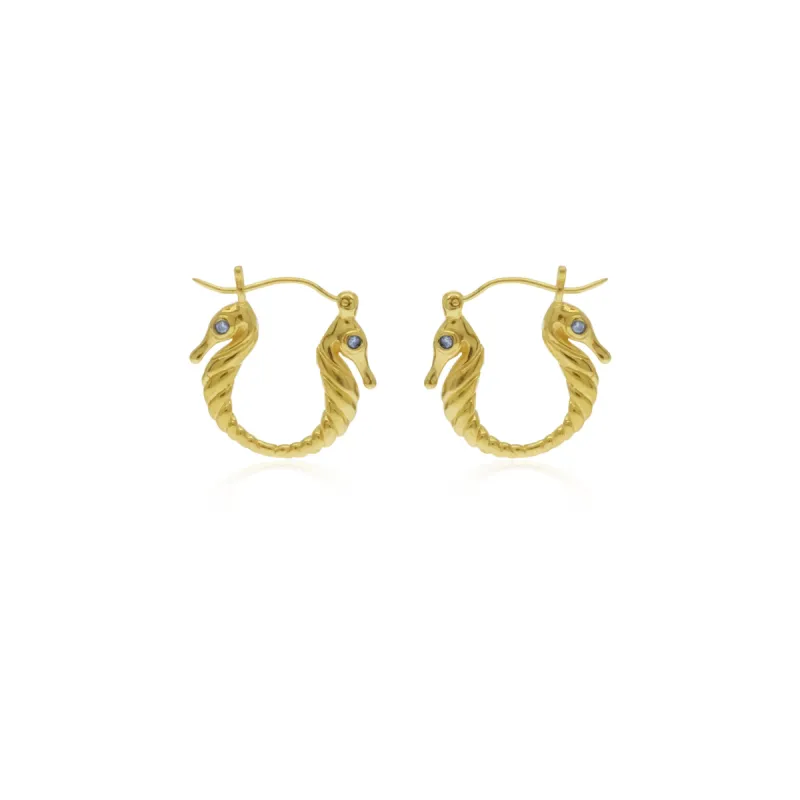 Silma 18K Gold Earrings - Evil Eye | Parallel