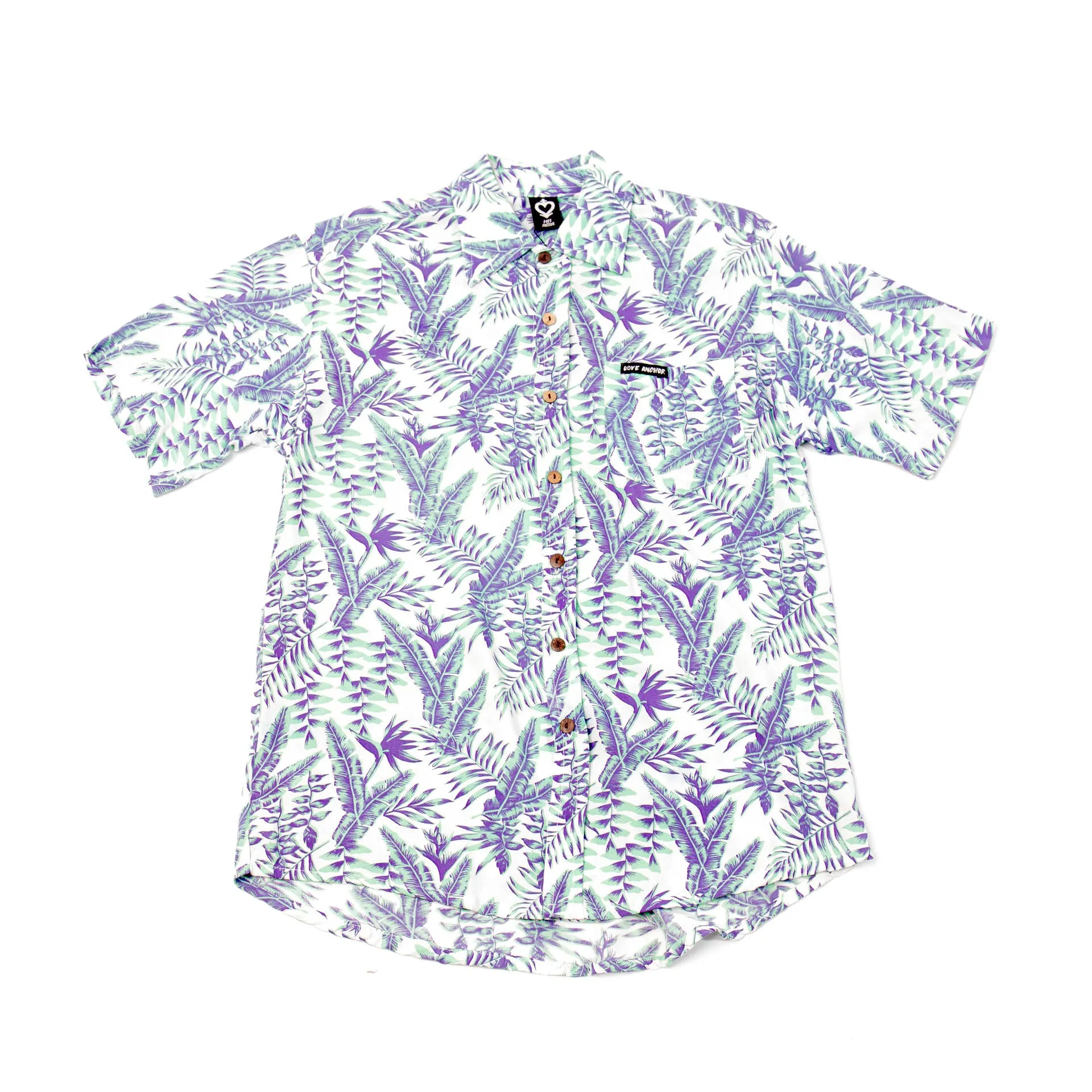 Mans Shirt Tropical 296 White sold by Love Anchor