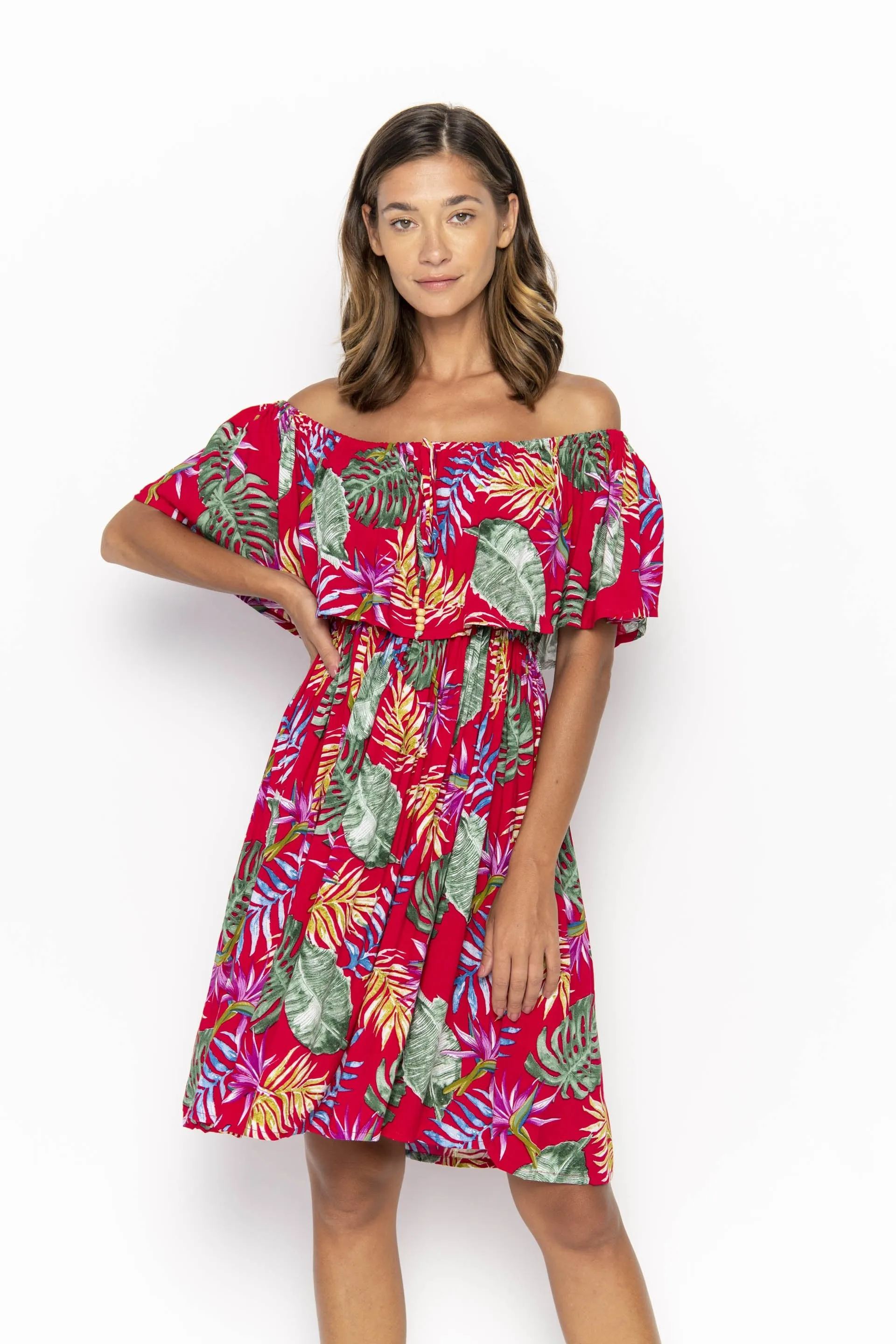 Safia, Tropical, Mini Dress, Wholesale sold by Love Anchor