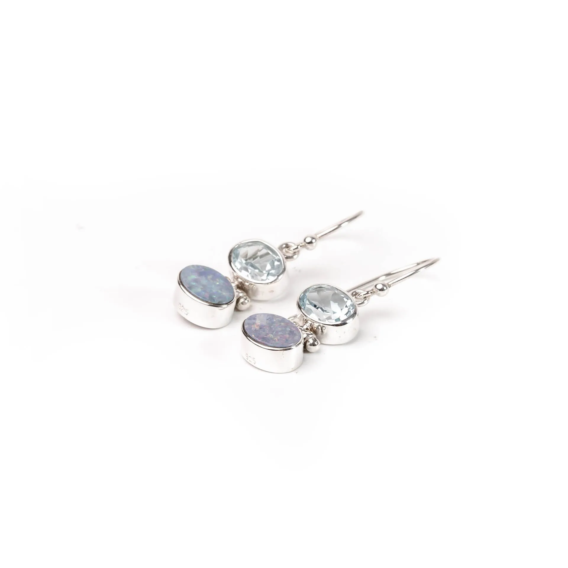 Earring Blue Topaz Opal sold by Love Anchor