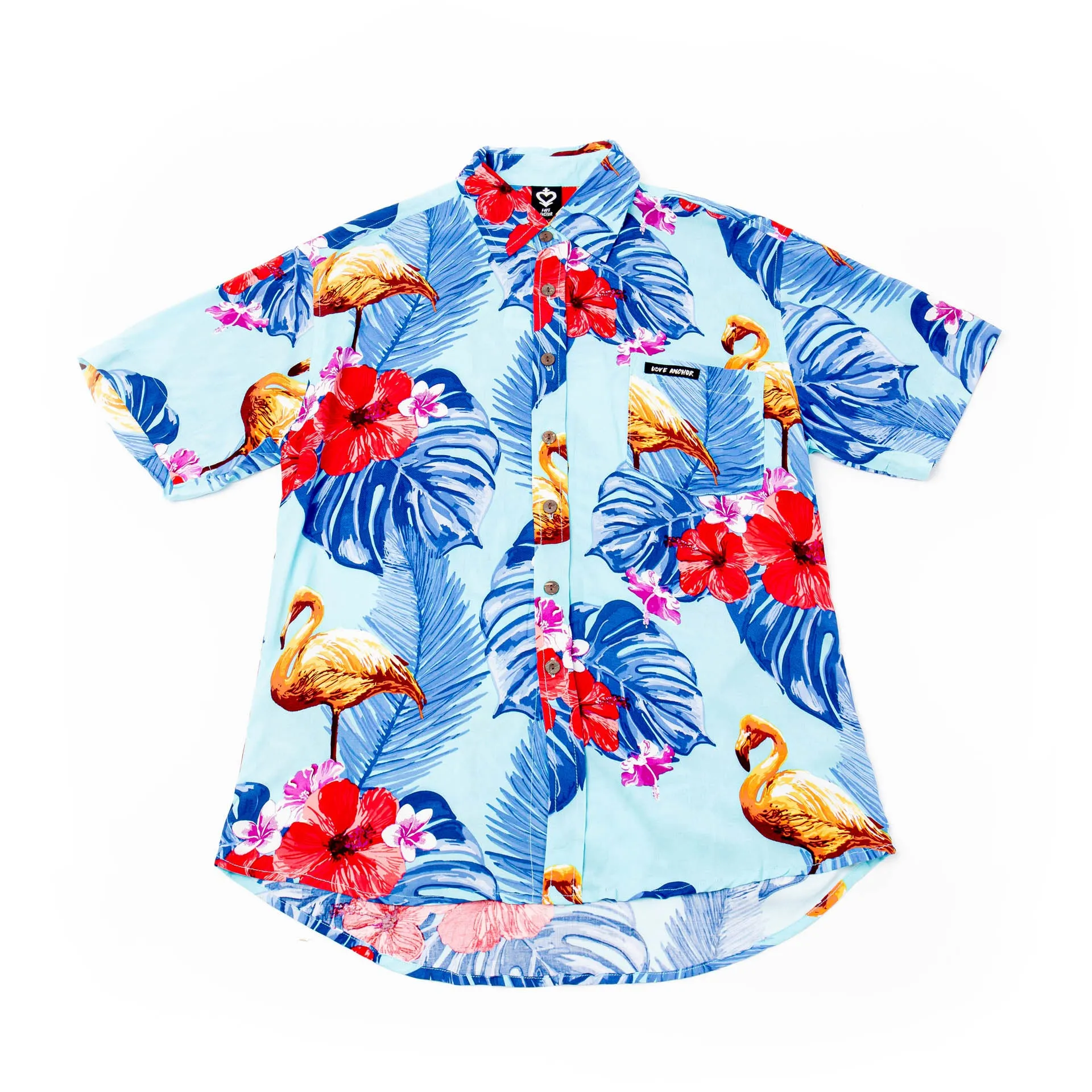 Mans Shirt Tropical 204 Blue sold by Love Anchor