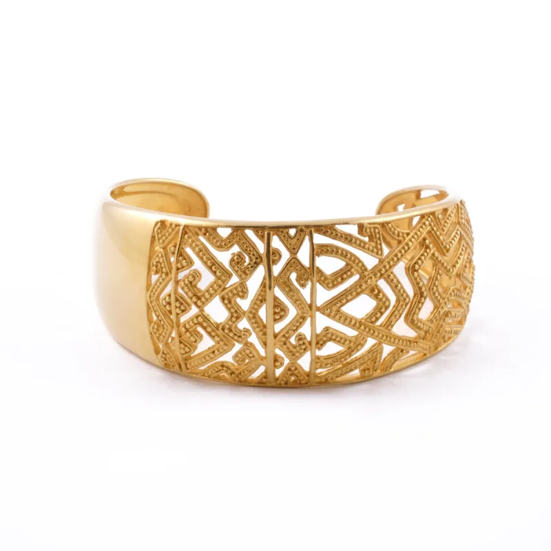 Cuff Bangle Songket Gold sold by Love Anchor