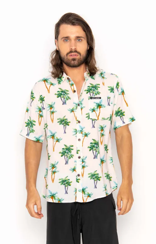 Men's Tropical Coconut White, Shirt sold by Love Anchor