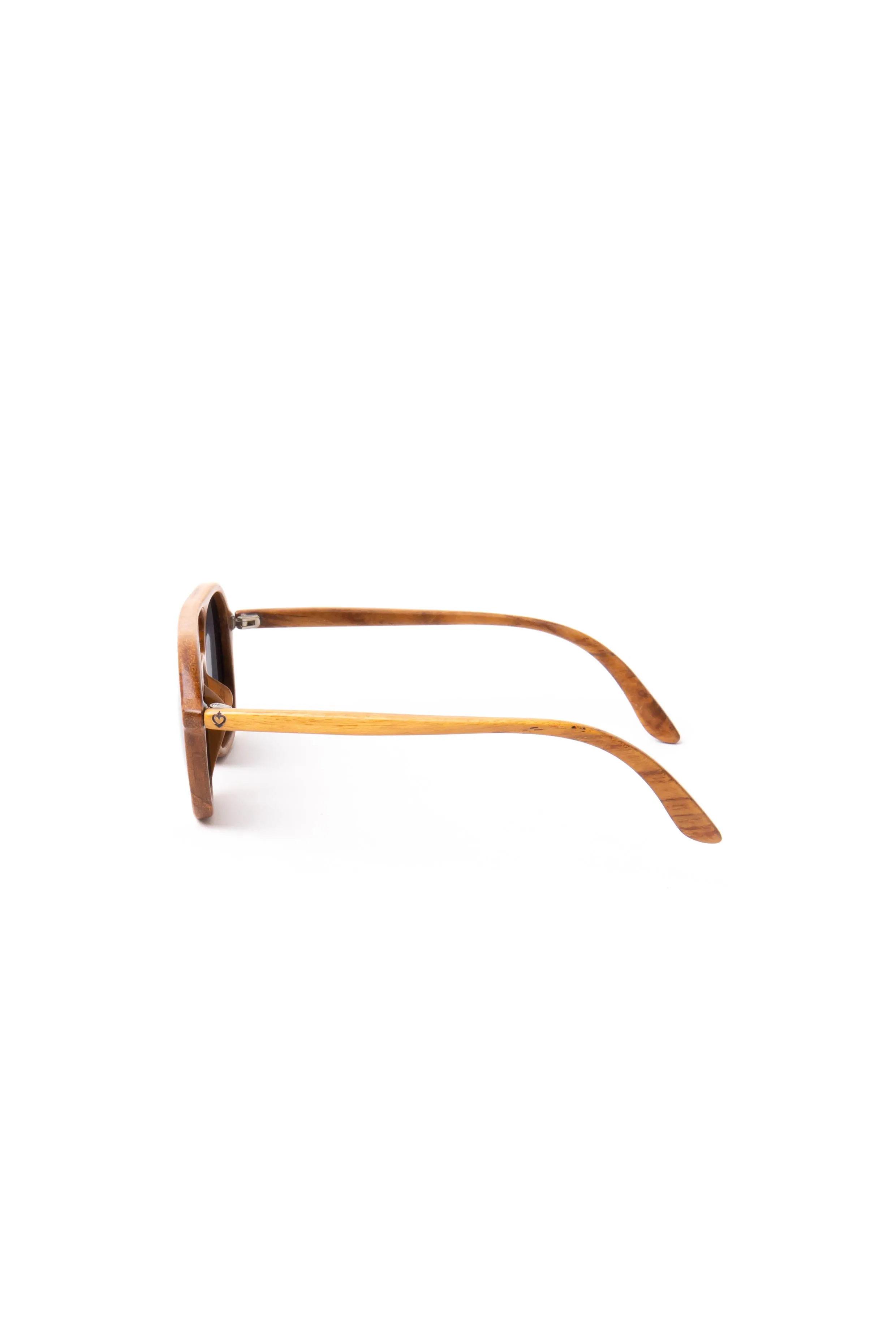 Sunglasses Aviator Square Teak Wood sold by Love Anchor product image thumbnail 5