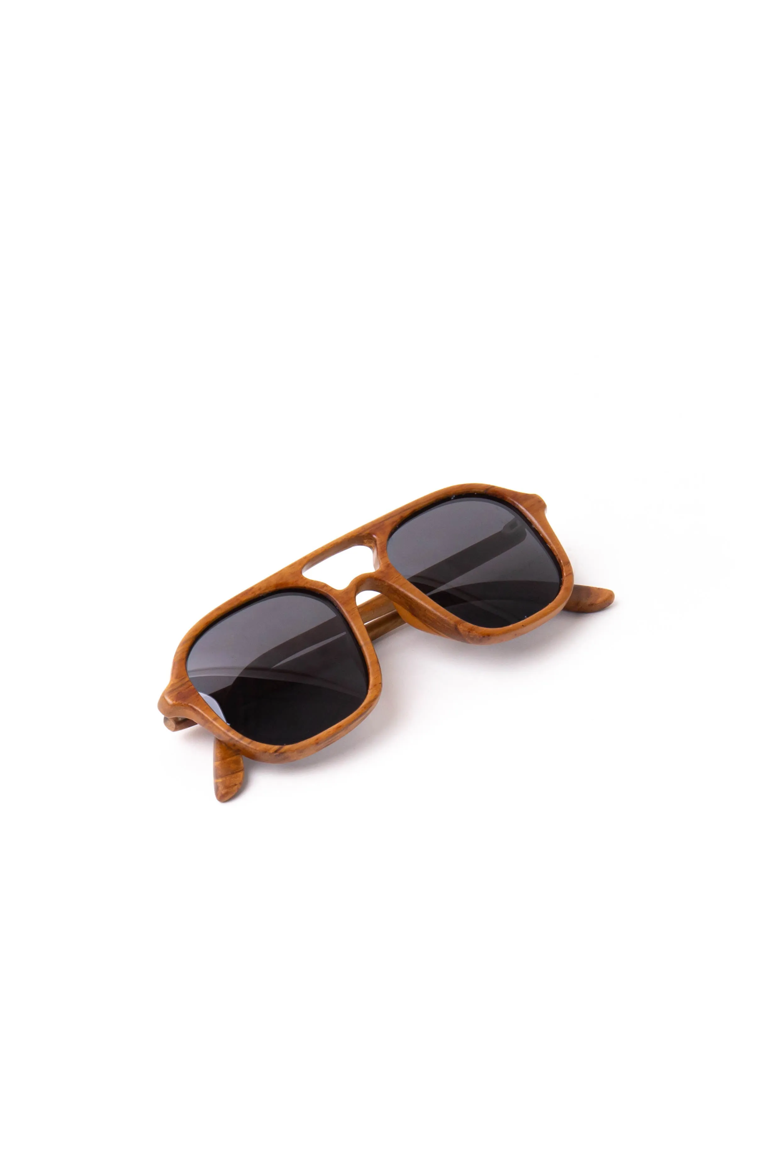 Sunglasses Aviator Square Teak Wood sold by Love Anchor product image thumbnail 2