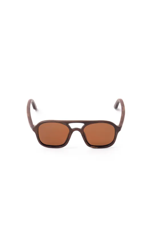 Sunglasses Aviator Square Rosewood sold by Love Anchor