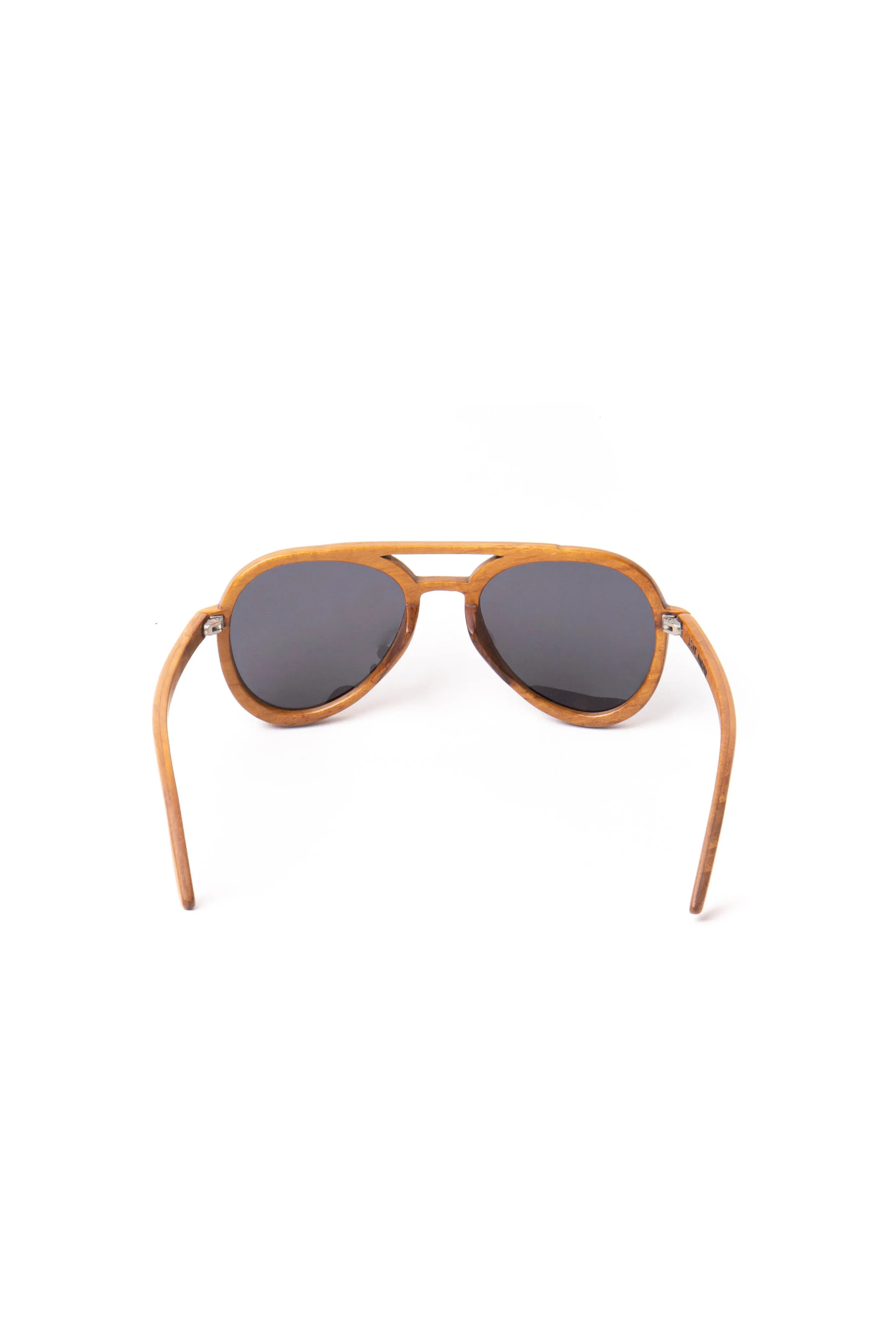 Sunglasses Aviator Round Teak Wood sold by Love Anchor product image thumbnail 4