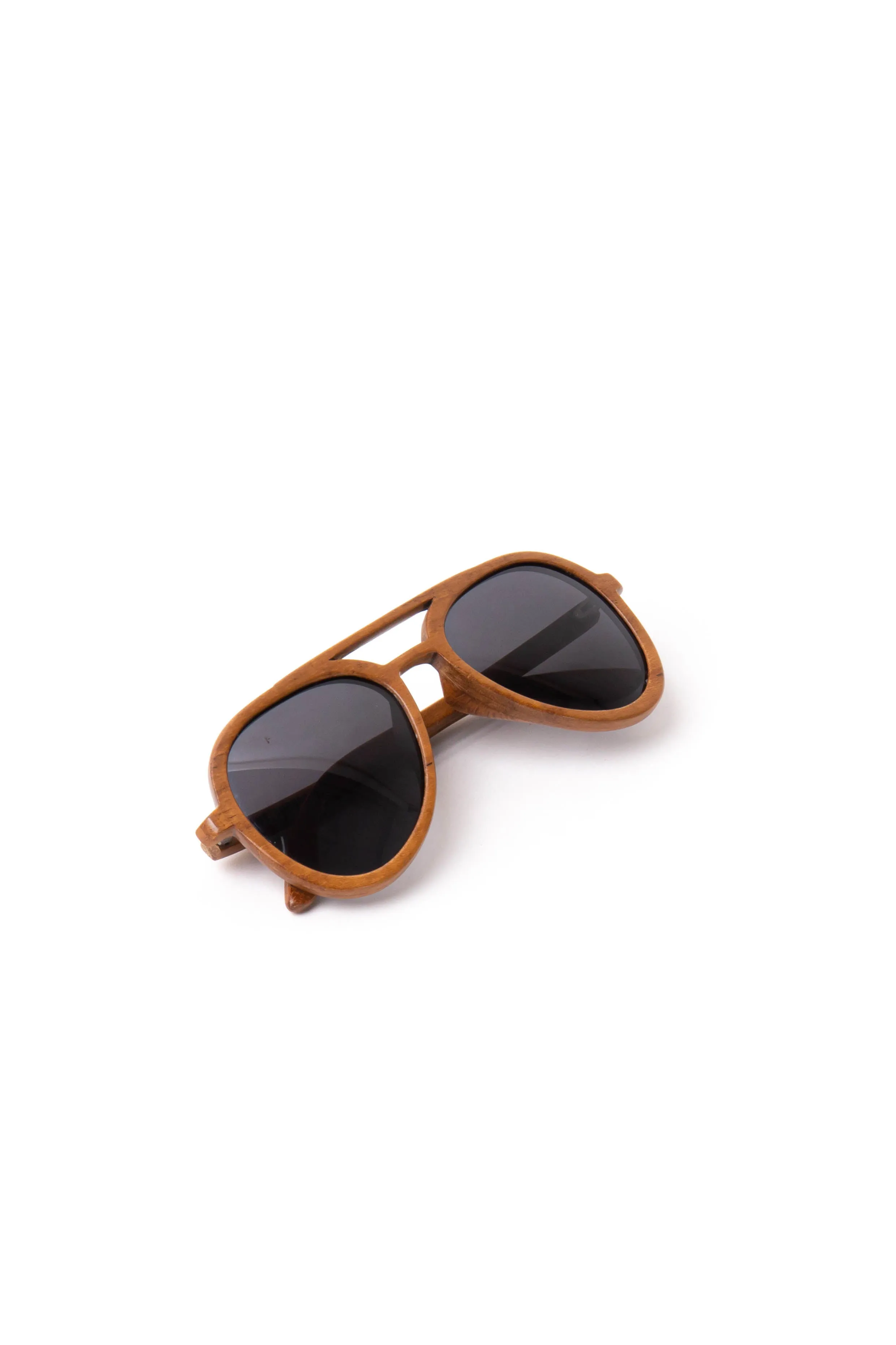 Sunglasses Aviator Round Teak Wood sold by Love Anchor product image thumbnail 5