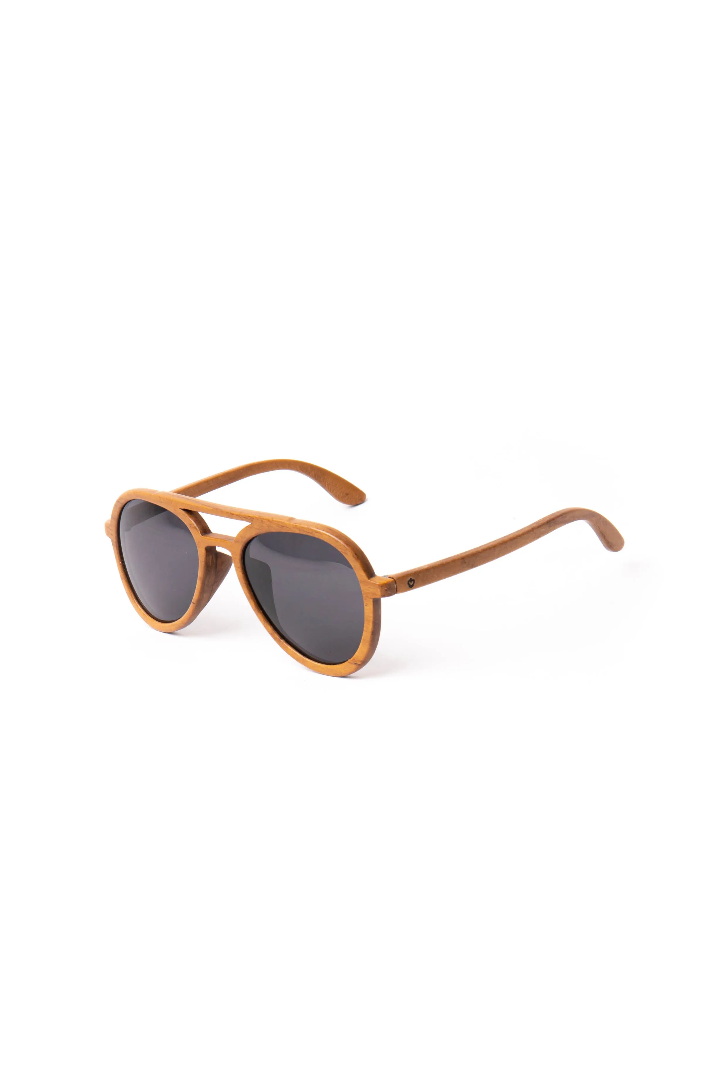 Sunglasses Aviator Round Teak Wood sold by Love Anchor product image thumbnail 2