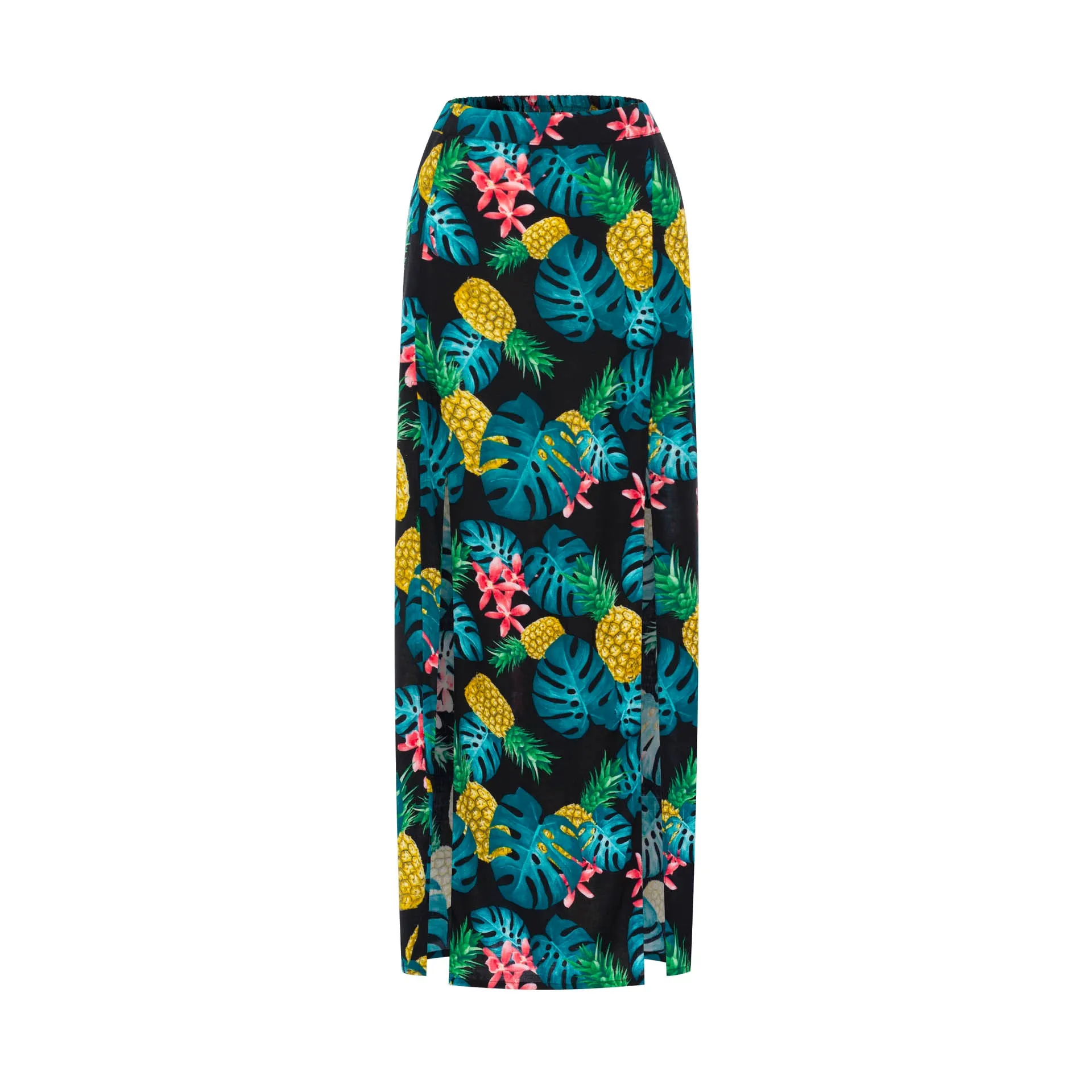 Tulip, Tropical Macaw White, Maxi Skirt sold by Love Anchor product image thumbnail 5