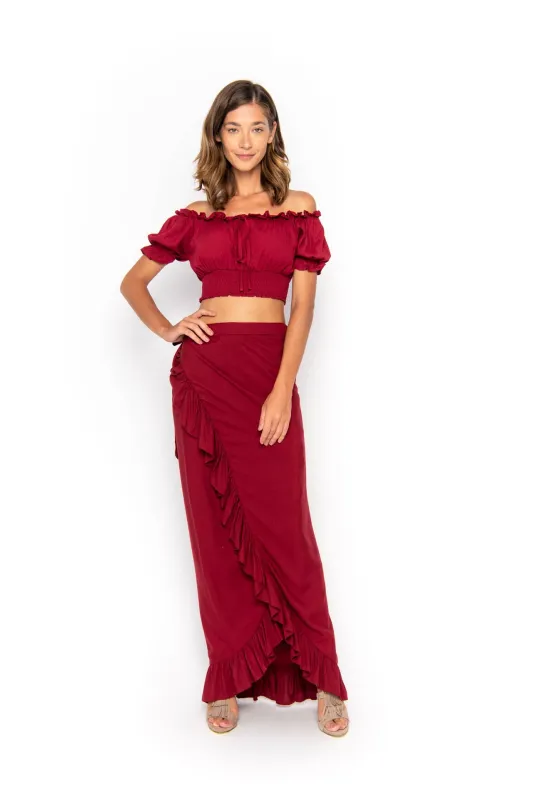Wrap, Plain, Maxi Skirt sold by Love Anchor