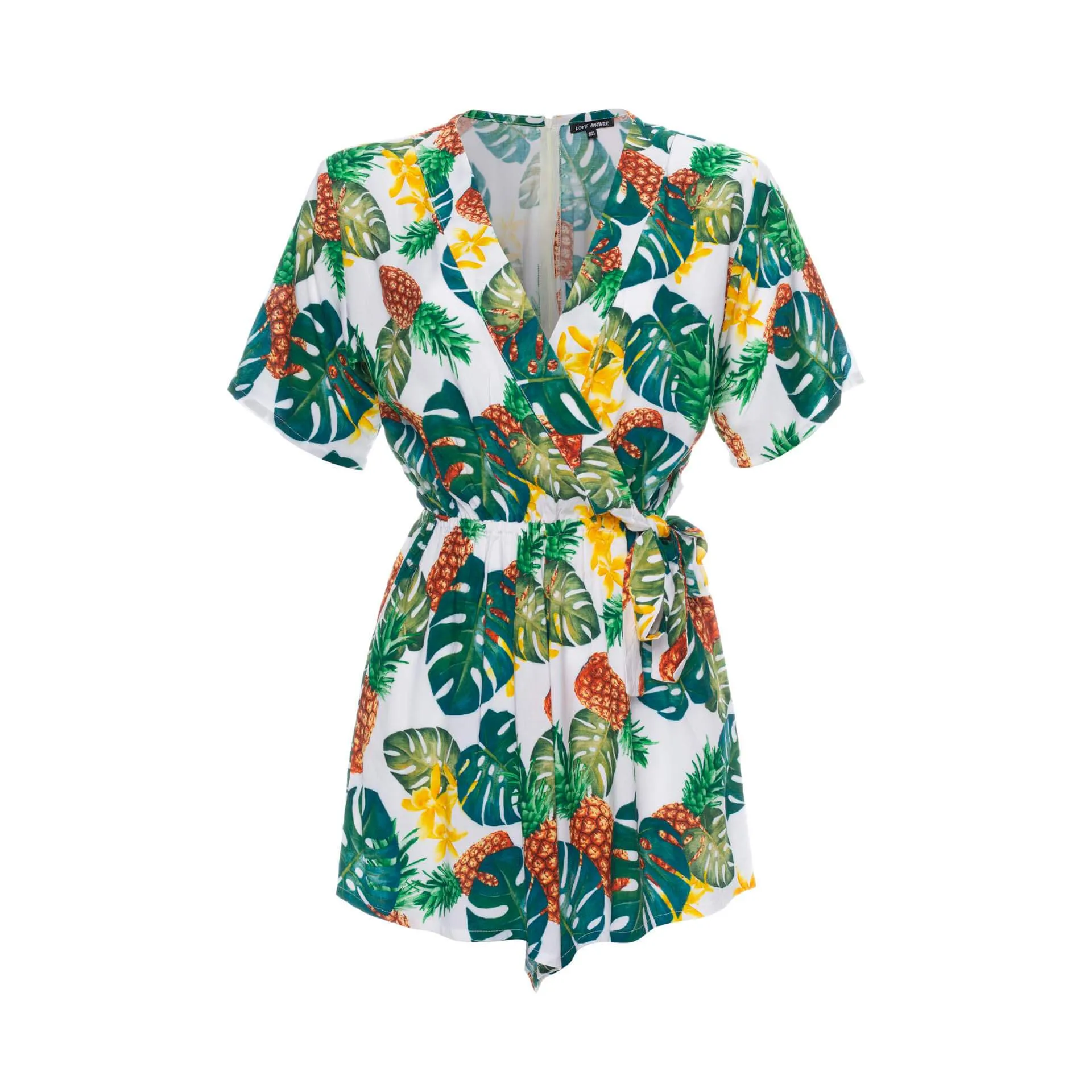 Kataya, Tropical Ananas White, Mini Playsuit sold by Love Anchor product image thumbnail 4