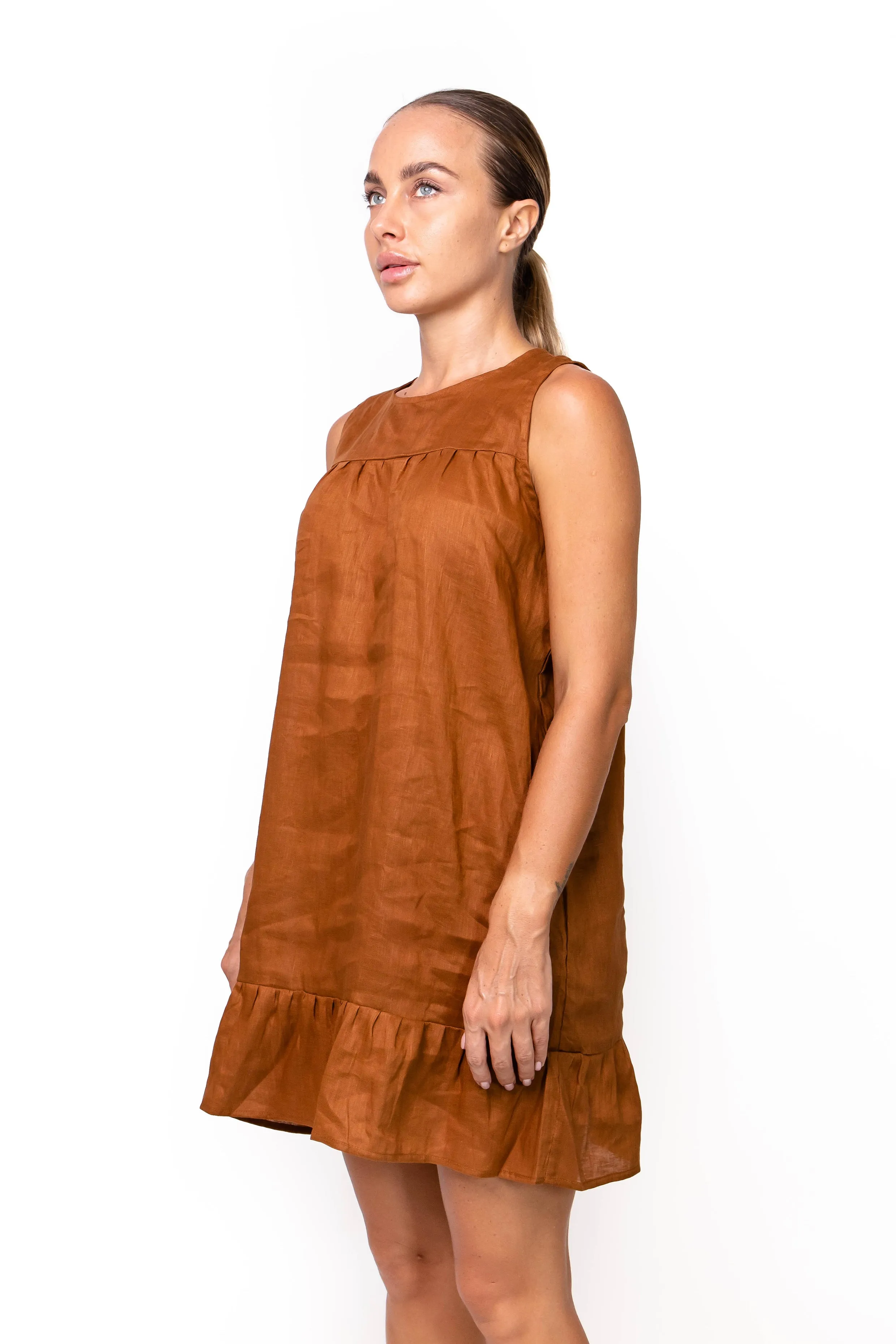 Siberia, Linen, Mini Dress sold by Love Anchor product image thumbnail 2