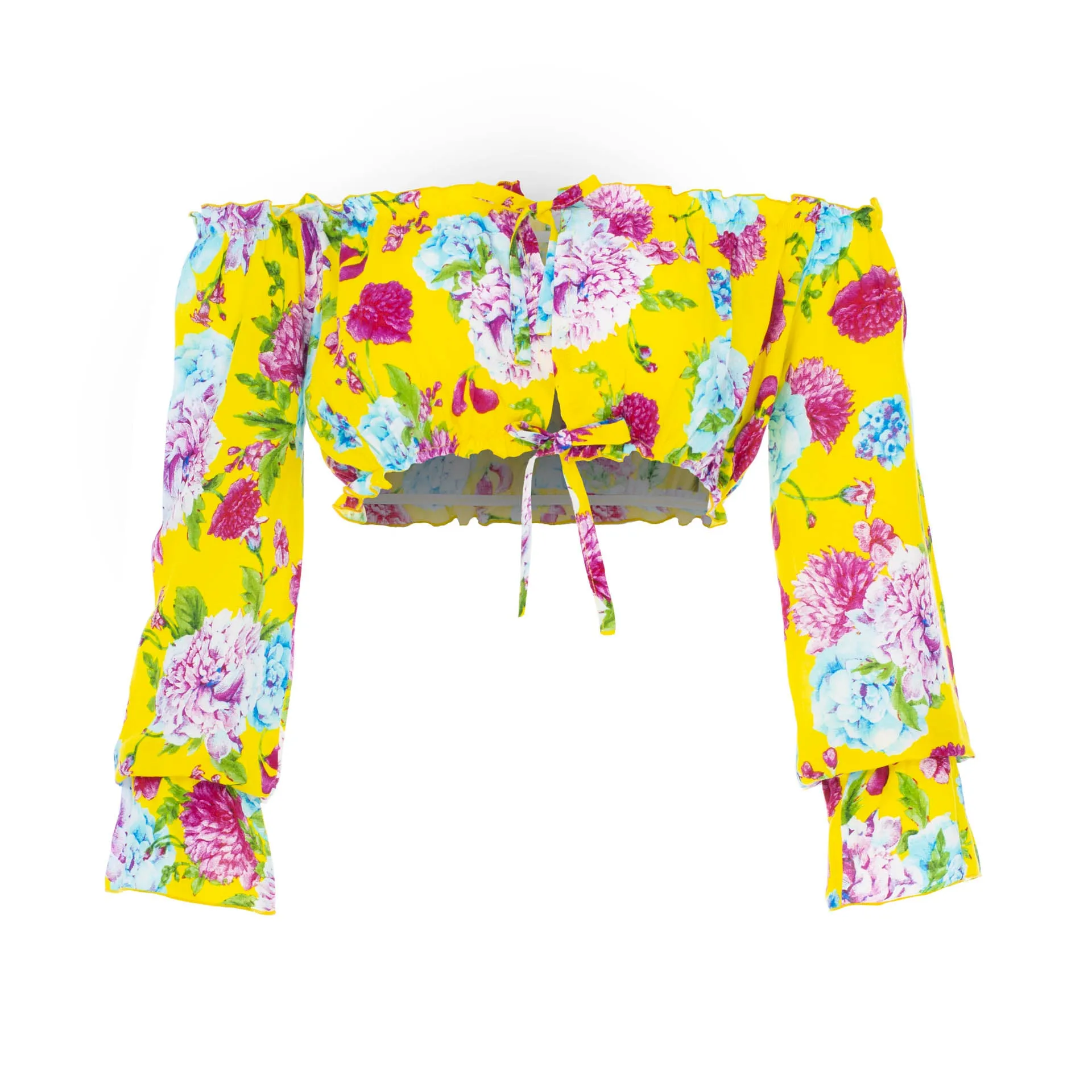 Sabrina, Tropical, Crop Top sold by Love Anchor product image thumbnail 3