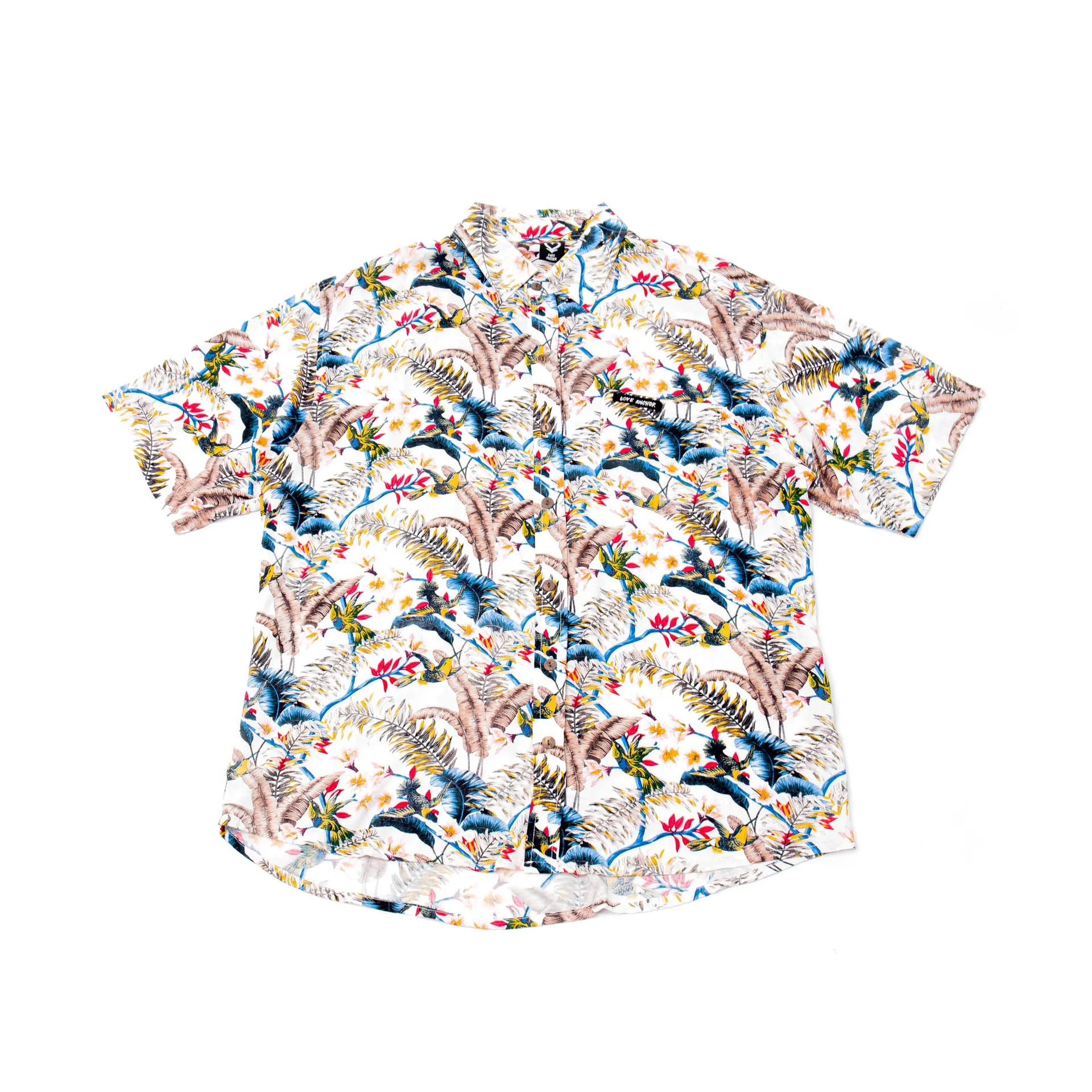Mans Shirt Tropical 214 White sold by Love Anchor
