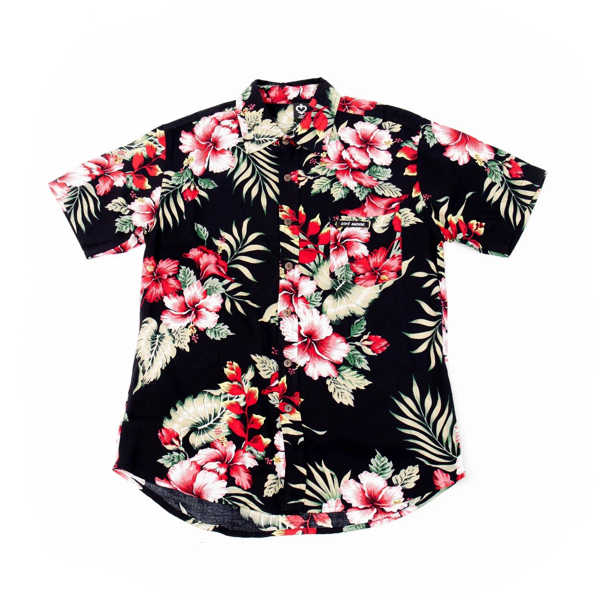 Mans Shirt Tropical 7 Black sold by Love Anchor