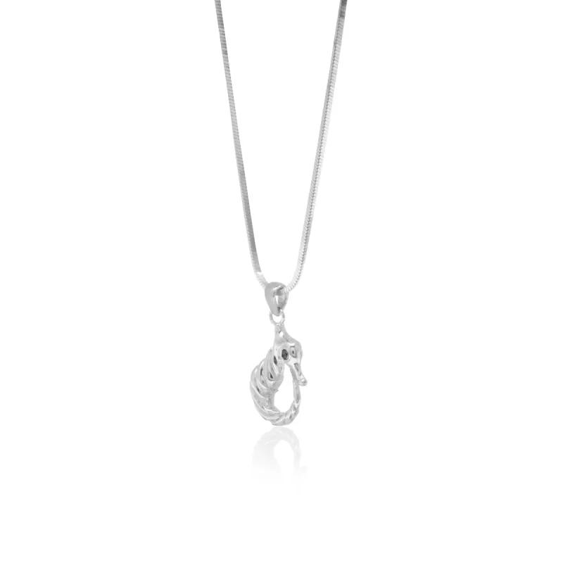 Sea Horse Collection Rhodium Pendant 1 sold by Love Anchor