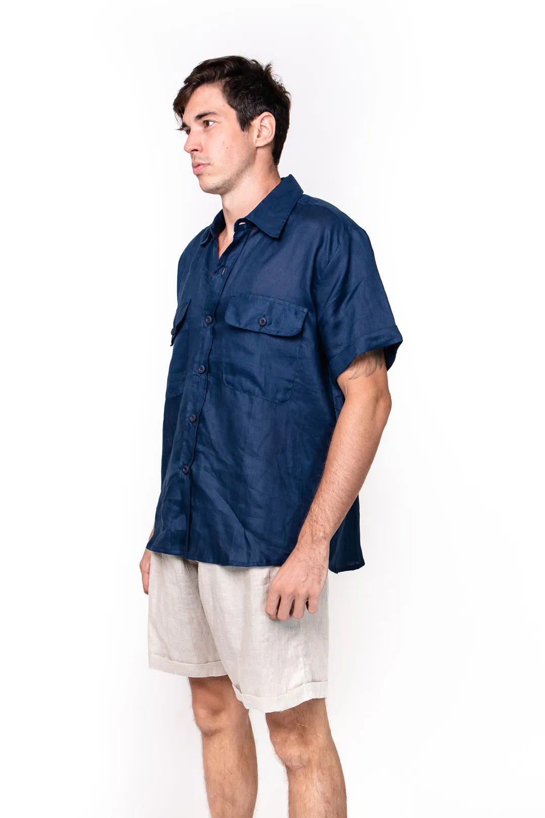 Pasut, Linen, Shirt sold by Love Anchor product image thumbnail 3