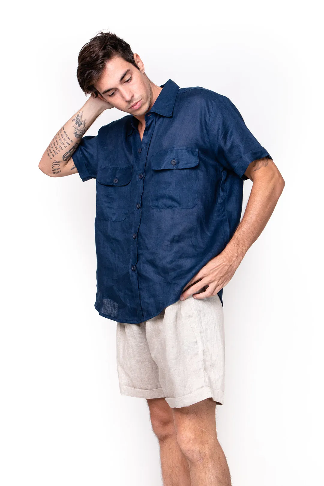 Pasut, Linen, Shirt sold by Love Anchor