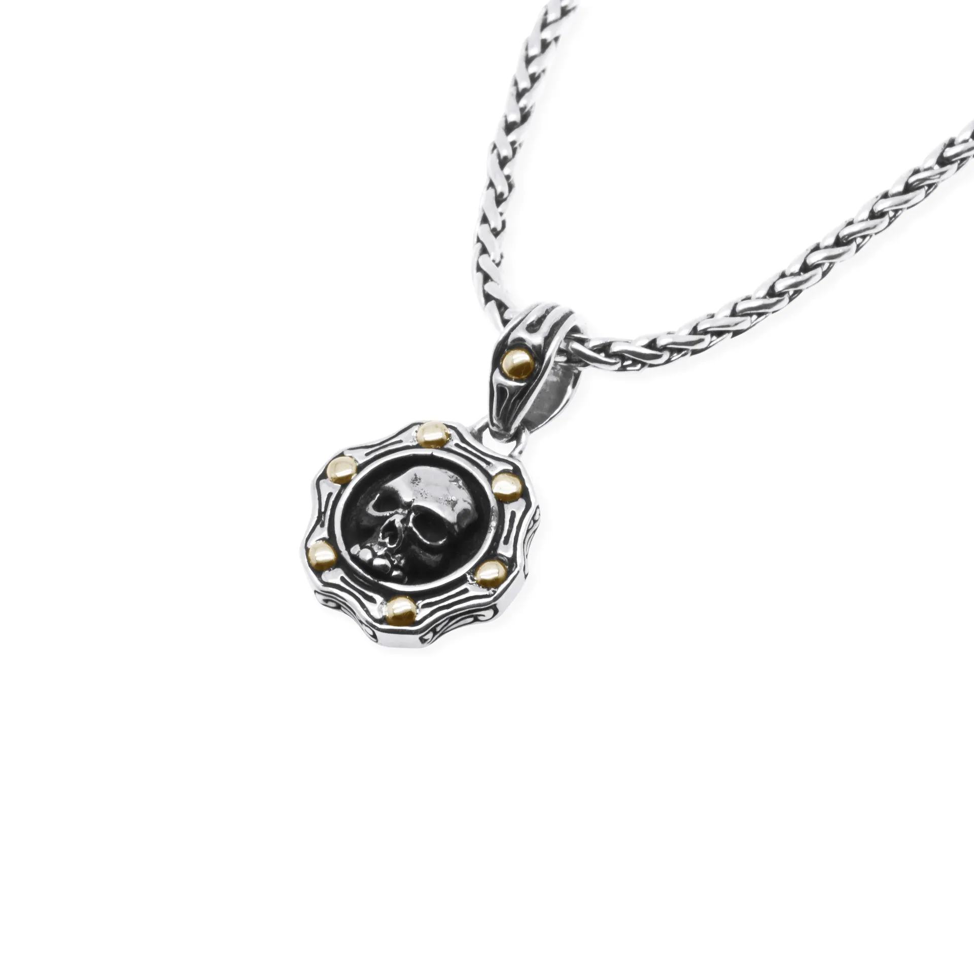 Pendant 1 Trunyan Collection Plong Gold Silver Oxydation sold by Love Anchor