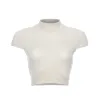 April, Plain, Knitted Crop Top sold by Love Anchor