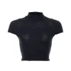 April, Plain, Knitted Crop Top sold by Love Anchor