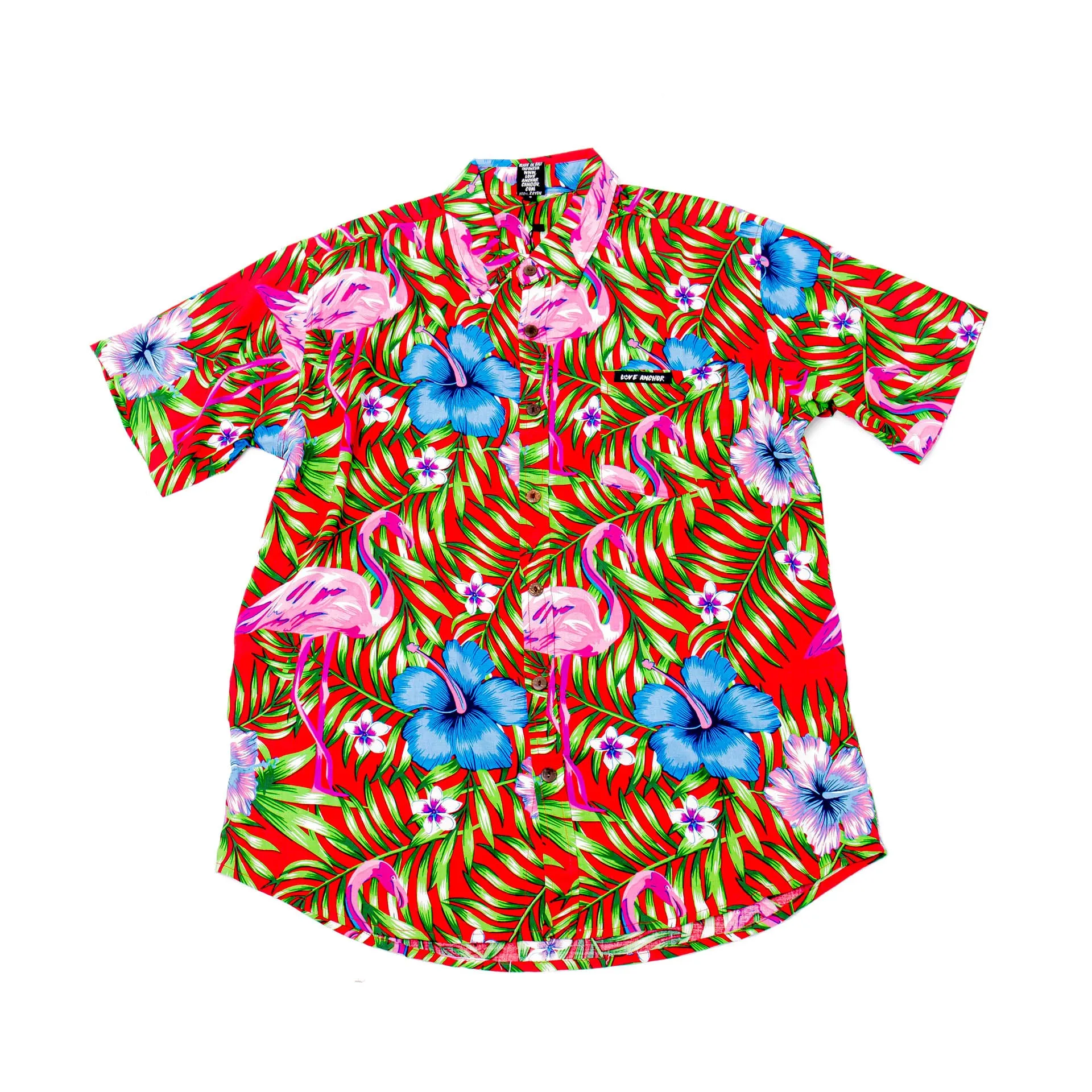 Mans Shirt Tropical 196 Red sold by Love Anchor