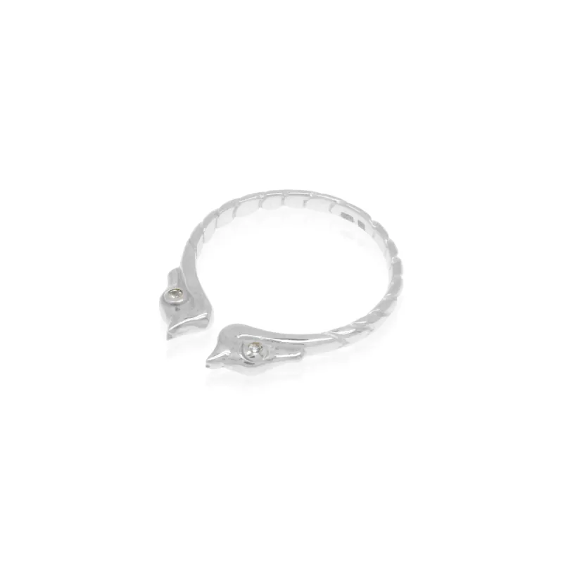 Sea Horse Collection Rhodium Ring sold by Love Anchor