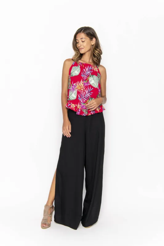 Catty, Tropical Monstera Red, Camisole sold by Love Anchor