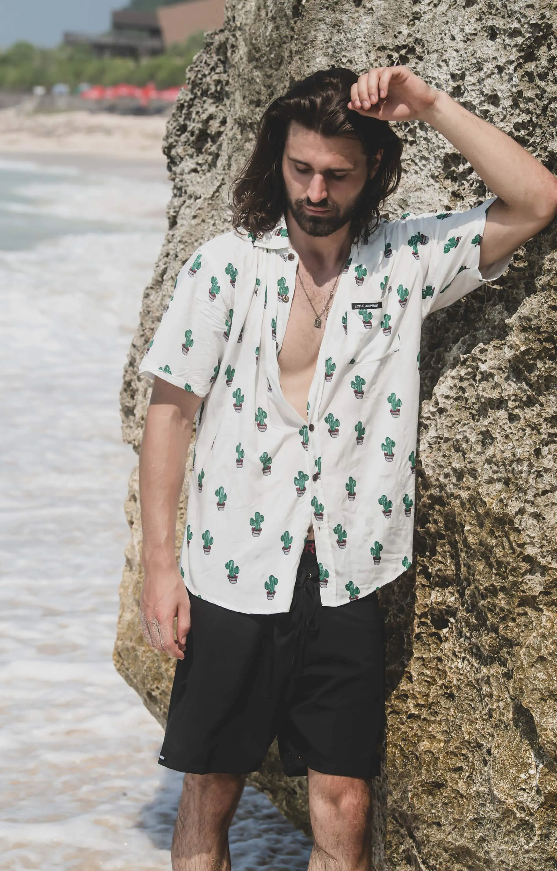 Men's Tropical Palm Shirt sold by Love Anchor product image thumbnail 5