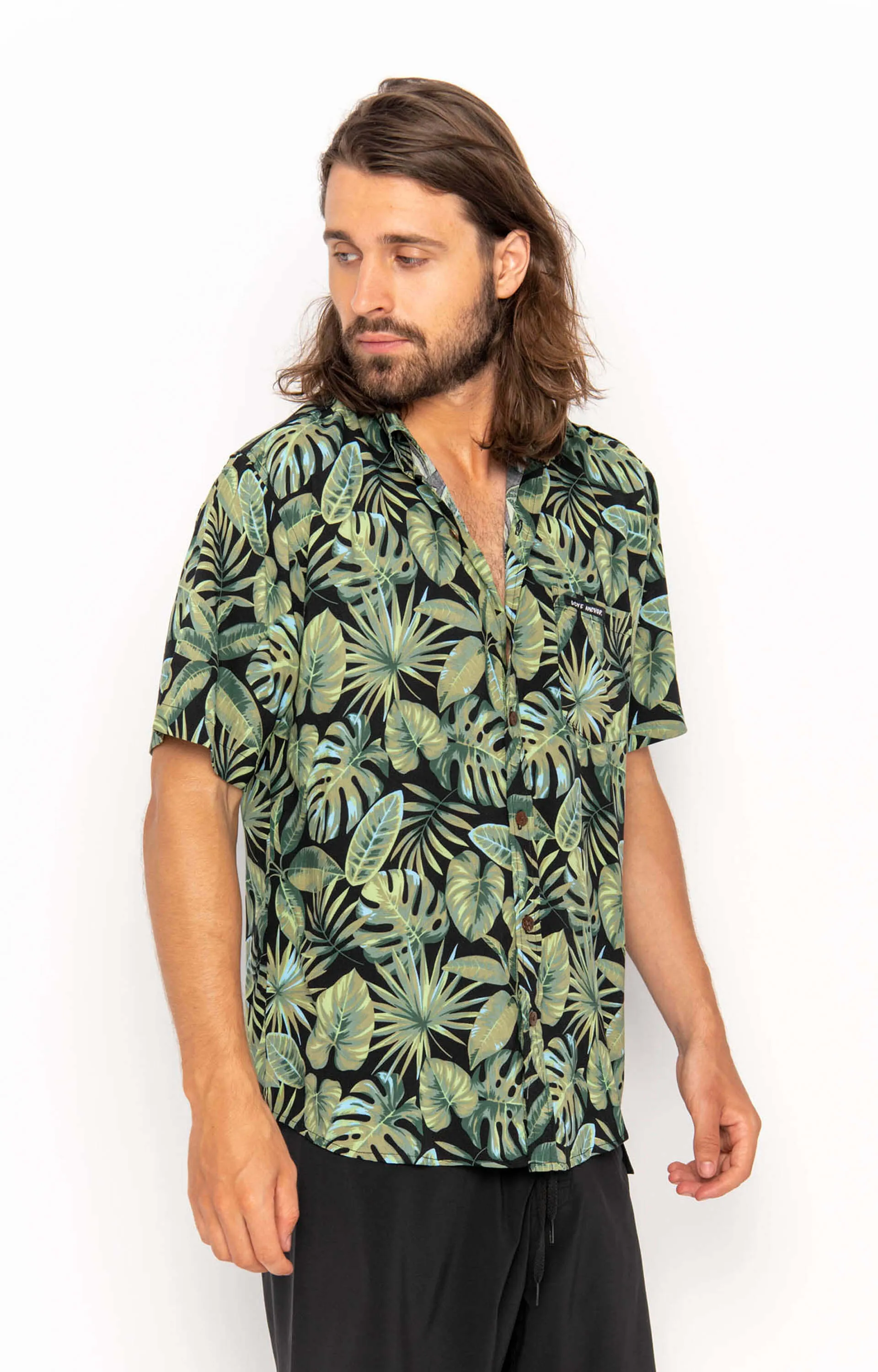 Men's Tropical Palm Shirt sold by Love Anchor product image thumbnail 2