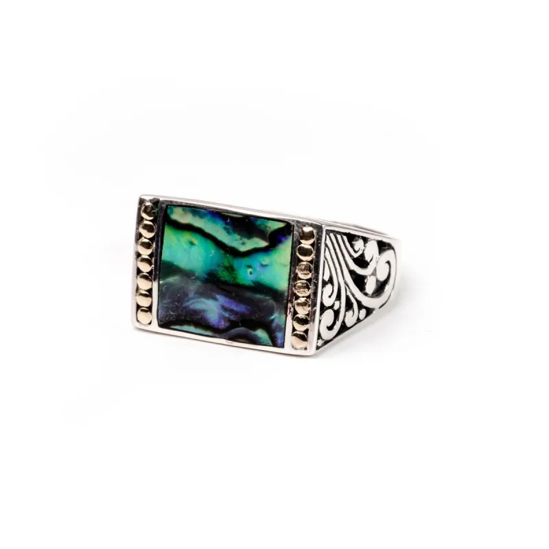 Ring Paua Two Tone sold by Love Anchor