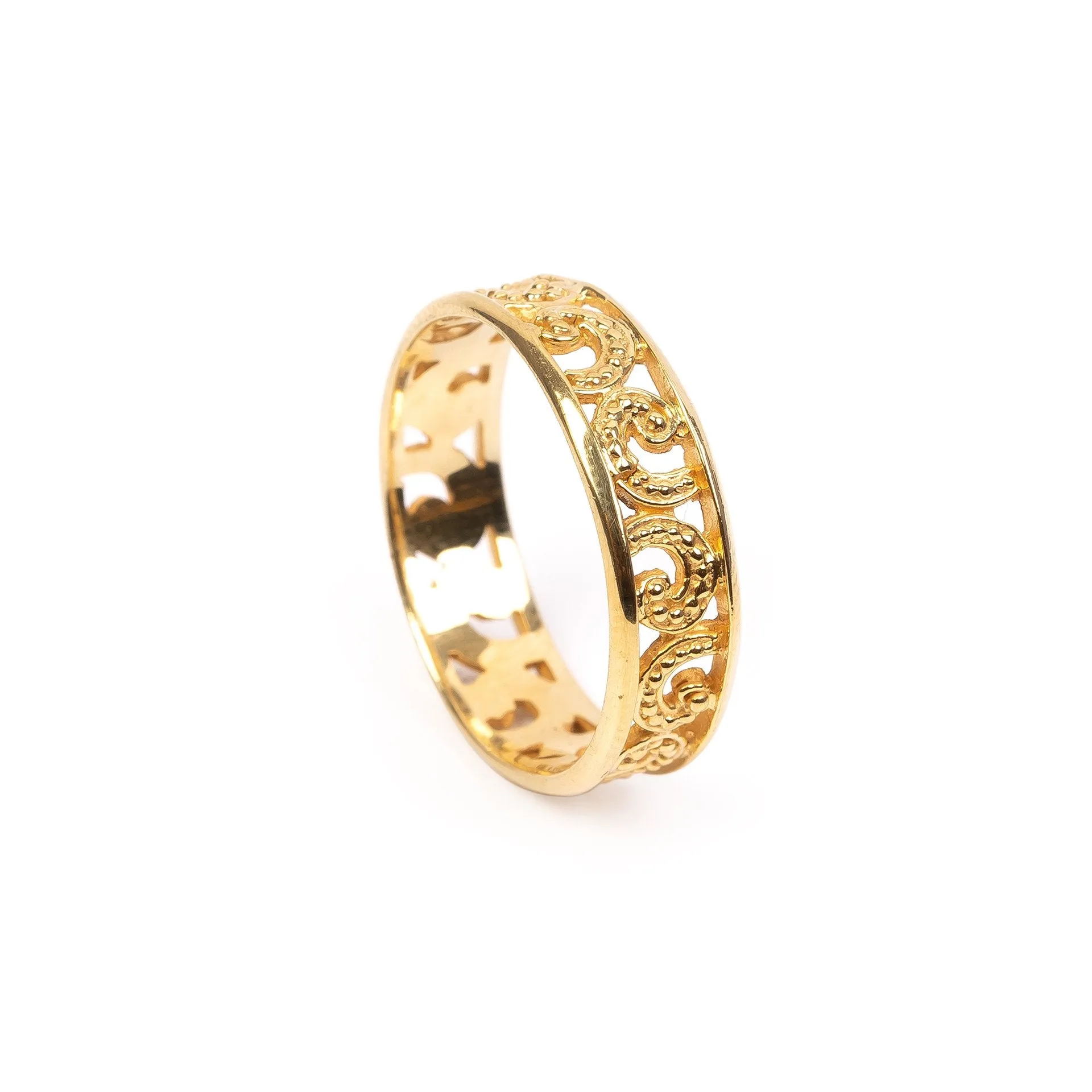 Ombak Segara Mini Band Ring Gold-Wholesale sold by Love Anchor product image thumbnail 2