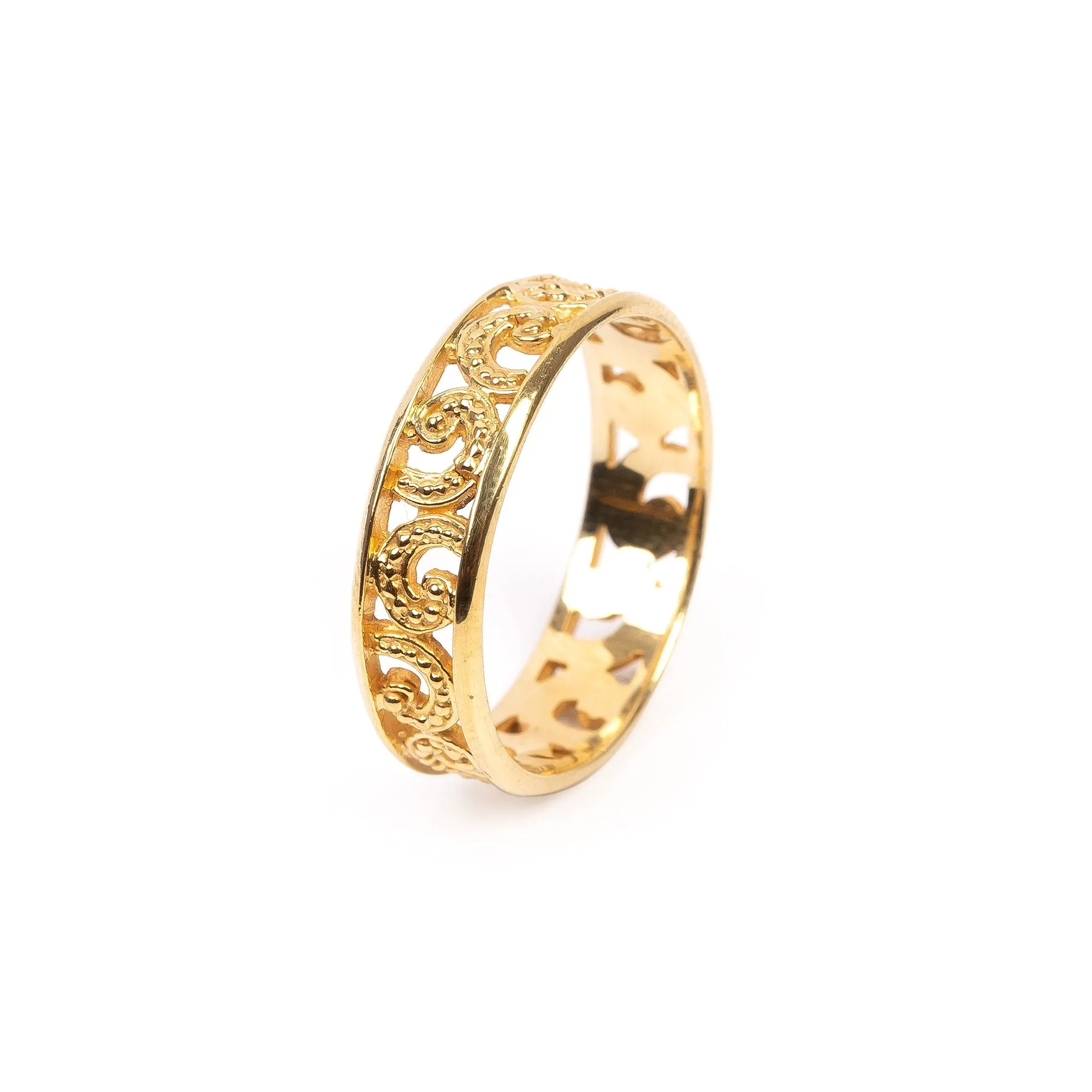Ombak Segara Mini Band Ring Gold-Wholesale sold by Love Anchor product image thumbnail 3