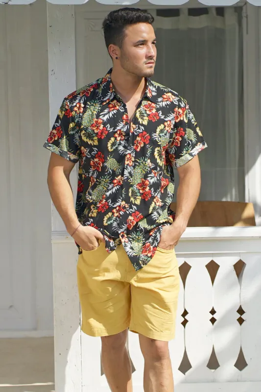 SHIRT LIPAT BLK PINEAPLE sold by Suennoaj