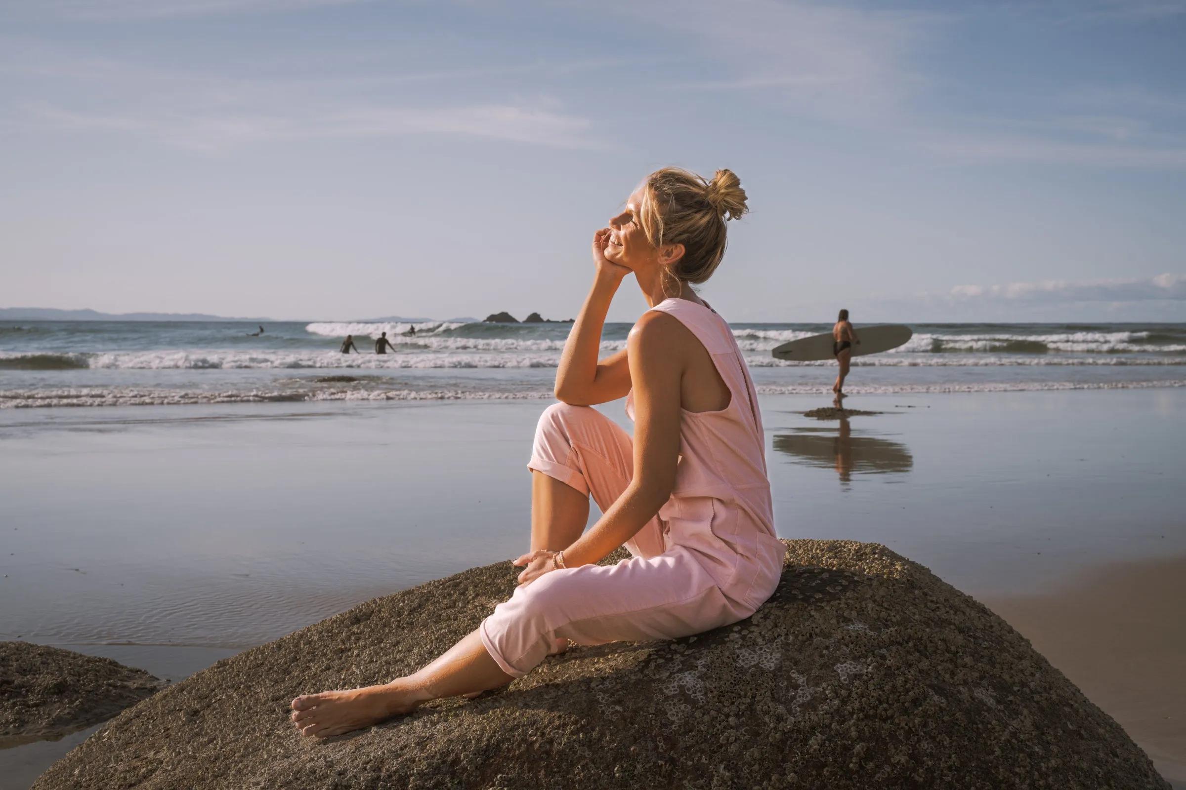 Solana Cord Romper - Rose sold by Pastel product image thumbnail 3