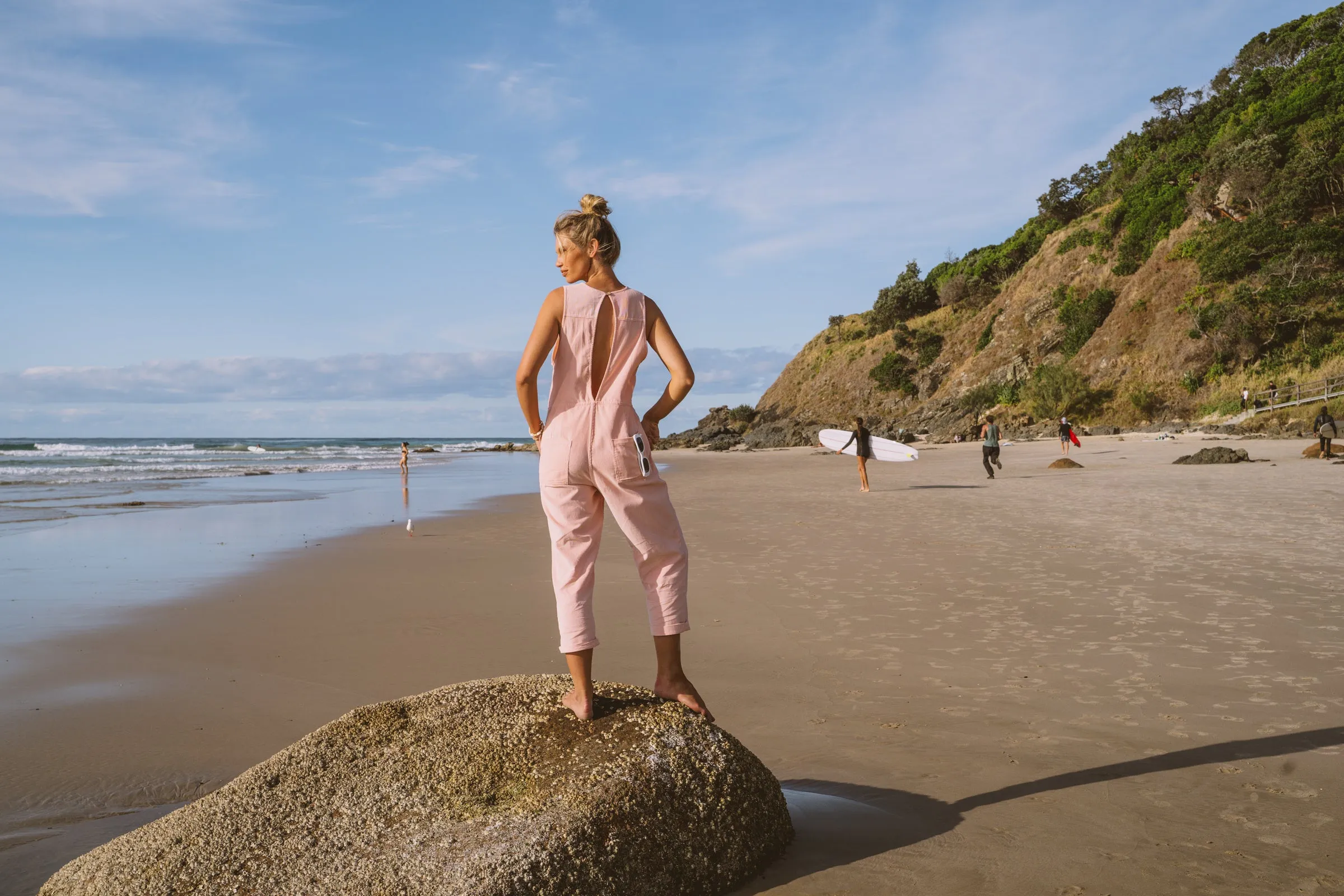 Solana Cord Romper - Rose sold by Pastel product image thumbnail 5