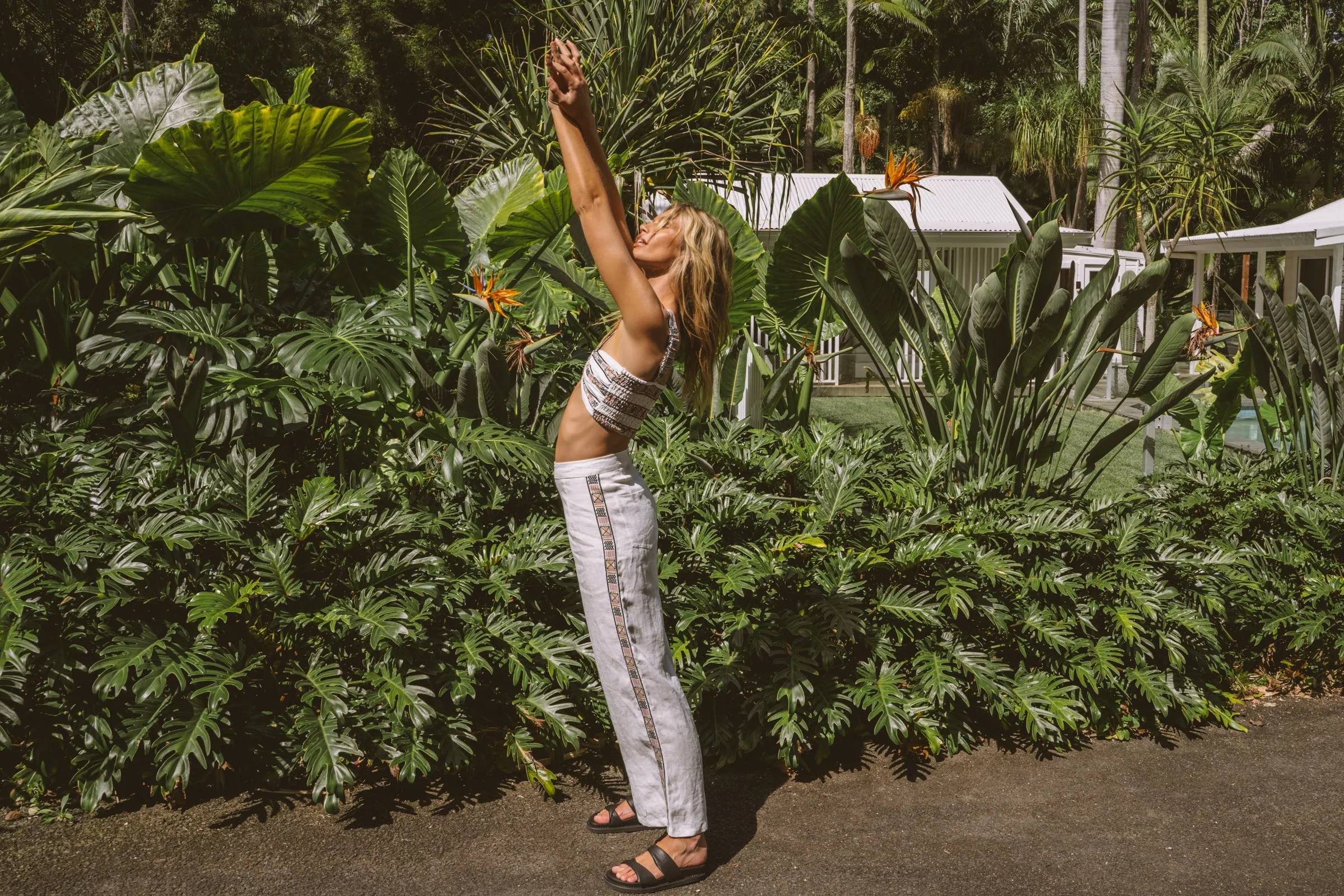 Blazing Border Wide Leg Pant- White sold by Pastel product image thumbnail 3