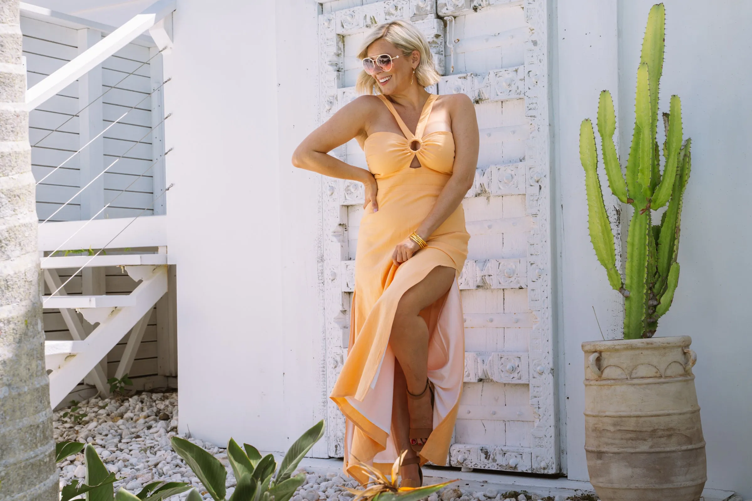 Solana Enso Dress - Melon sold by Pastel product image thumbnail 4