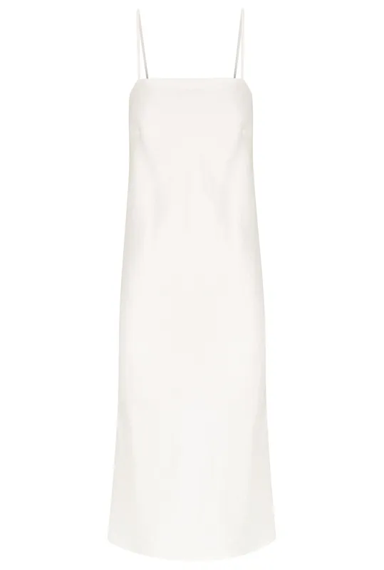 Solana Tie Back Dress - Ivory sold by Pastel