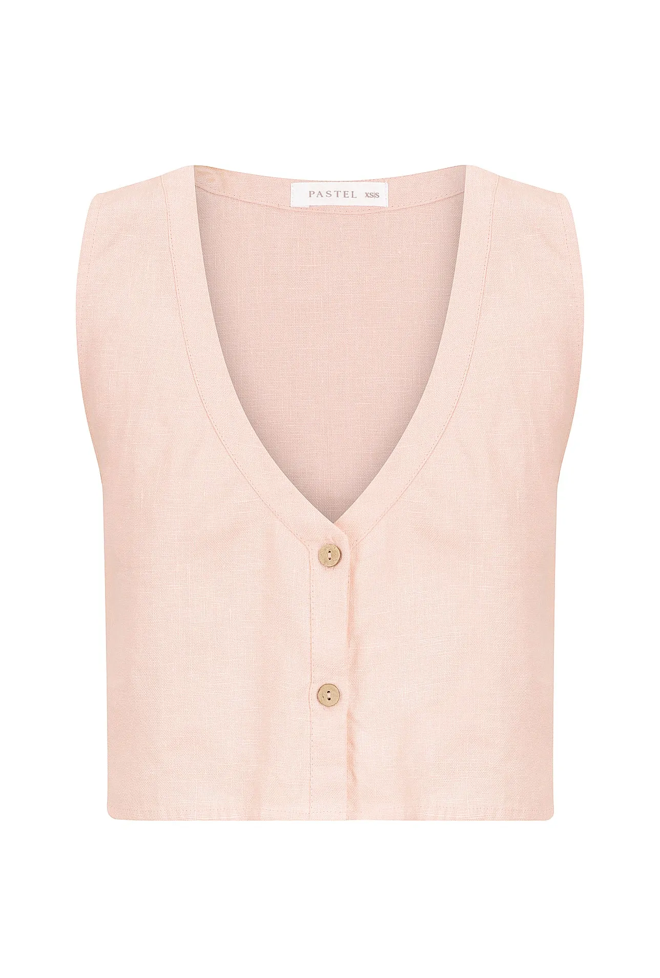 Solana Vest Top - Rose sold by Pastel