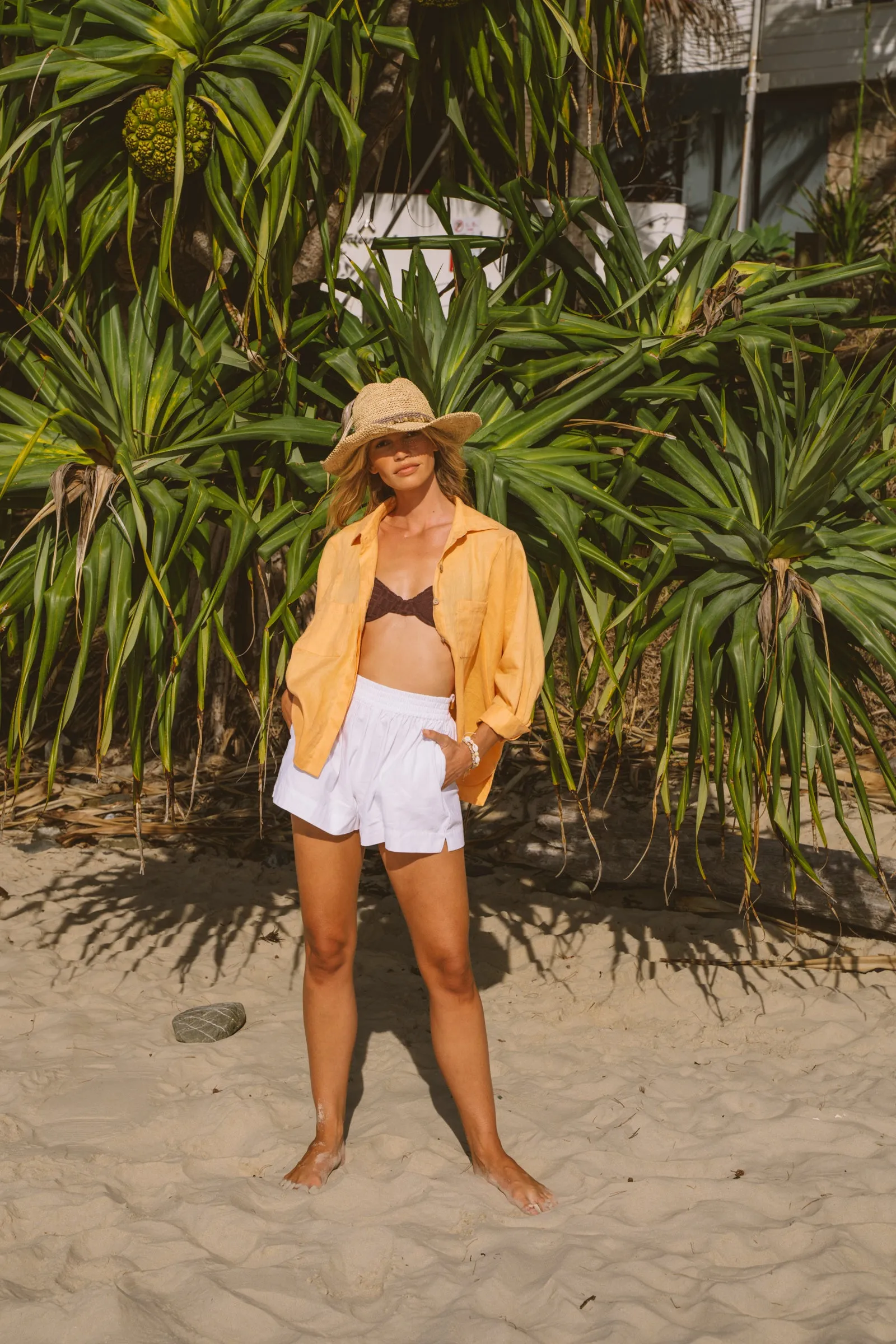 Solana 3/4 Sleeve Button Up Shirt - Melon sold by Pastel product image thumbnail 2