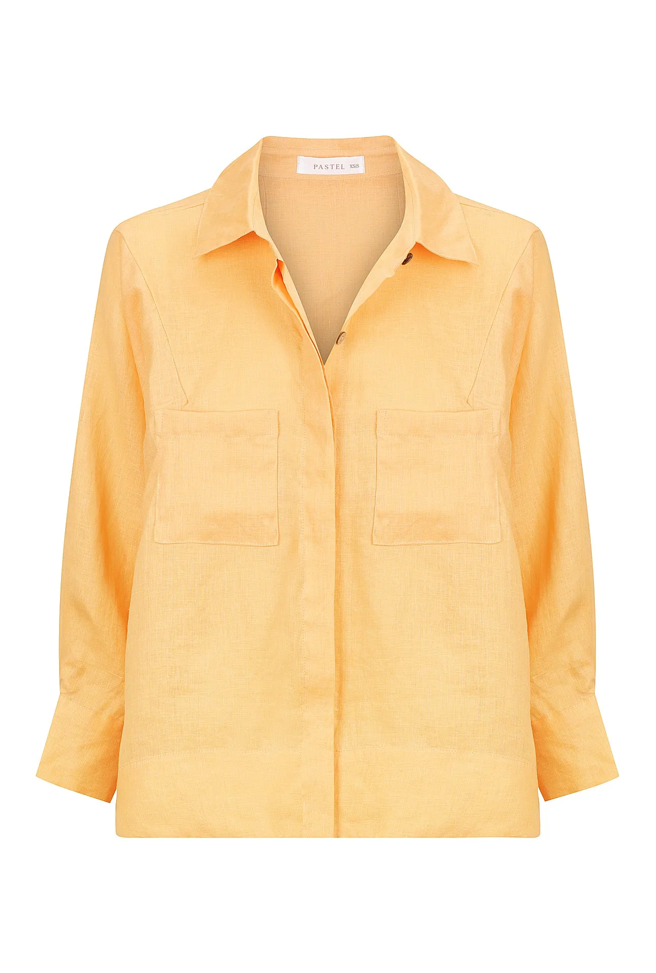 Solana 3/4 Sleeve Button Up Shirt - Melon sold by Pastel