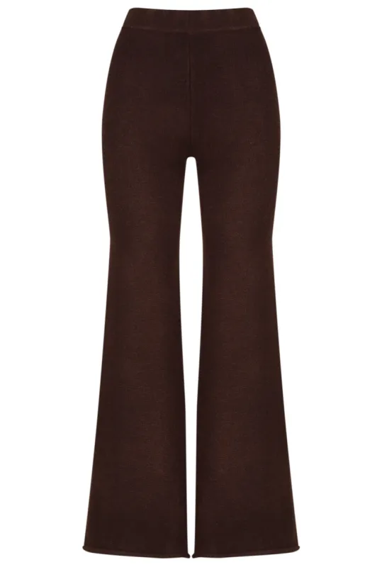 Gigi Knit Pants - Carob sold by Pastel